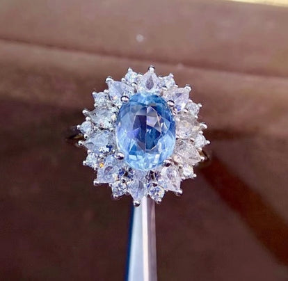 Aquamarine Rings | 925 Sterling Silver Blue Gemstone Jewelry