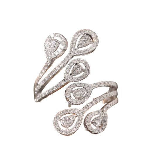 18K Gold Natural Diamond Rings – White & Yellow Gold