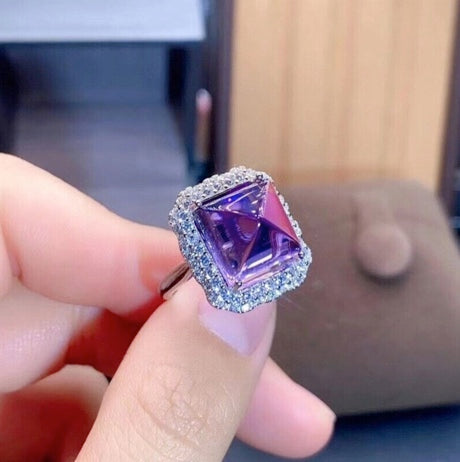 Amethyst Rings | 925 Sterling Silver Purple Gemstone Jewelry