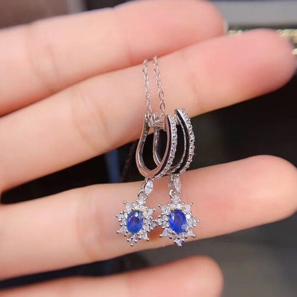 Sapphire Earrings, Natural Sapphire Stud Earrings, Sapphire Stud Earrings, Sterling Silver Sapphire Earrings, Sapphire, Natural Sapphire Earrings, 925 Sterling Silver, Blue Sapphire Earrings, Natural Blue Sapphire Earrings, Natural Blue Sapphire, Blue Sapphire, Bright Blue Sapphire, 925 Sterling Silver, Sapphire Earrings, Dainty, Dainty Stud Earrings, Dainty Sapphire Earrings, Women’s Sapphire Earrings, Anniversary Gift Sapphire, Sapphire September Birthstone, September Birthstone Sapphire