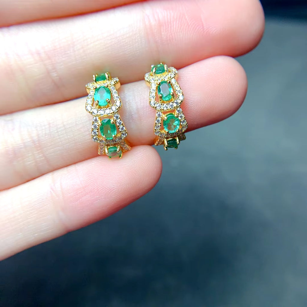 Natural Emerald Earrings, Emerald Earrings, Emerald Stud Earrings, 925 Sterling Silver, Natural Emeralds, Natural Emerald, Sterling Silver Emerald Earrings, Oval Cut Emerald Stud Earrings, Emerald Stud Earrings 925 Sterling Silver, 925 Sterling Silver Emerald Earrings, Natural Emerald Studs, Emerald Studs, Emerald Stud Earrings, Emerald Earrings For Women, Anniversary Gift, May Birthstone Emerald, Emerald Jewelry, Colombian Emerald, Mined Emerald, Genuine Emerald, Emerald with Certificate, Emerald Meaning