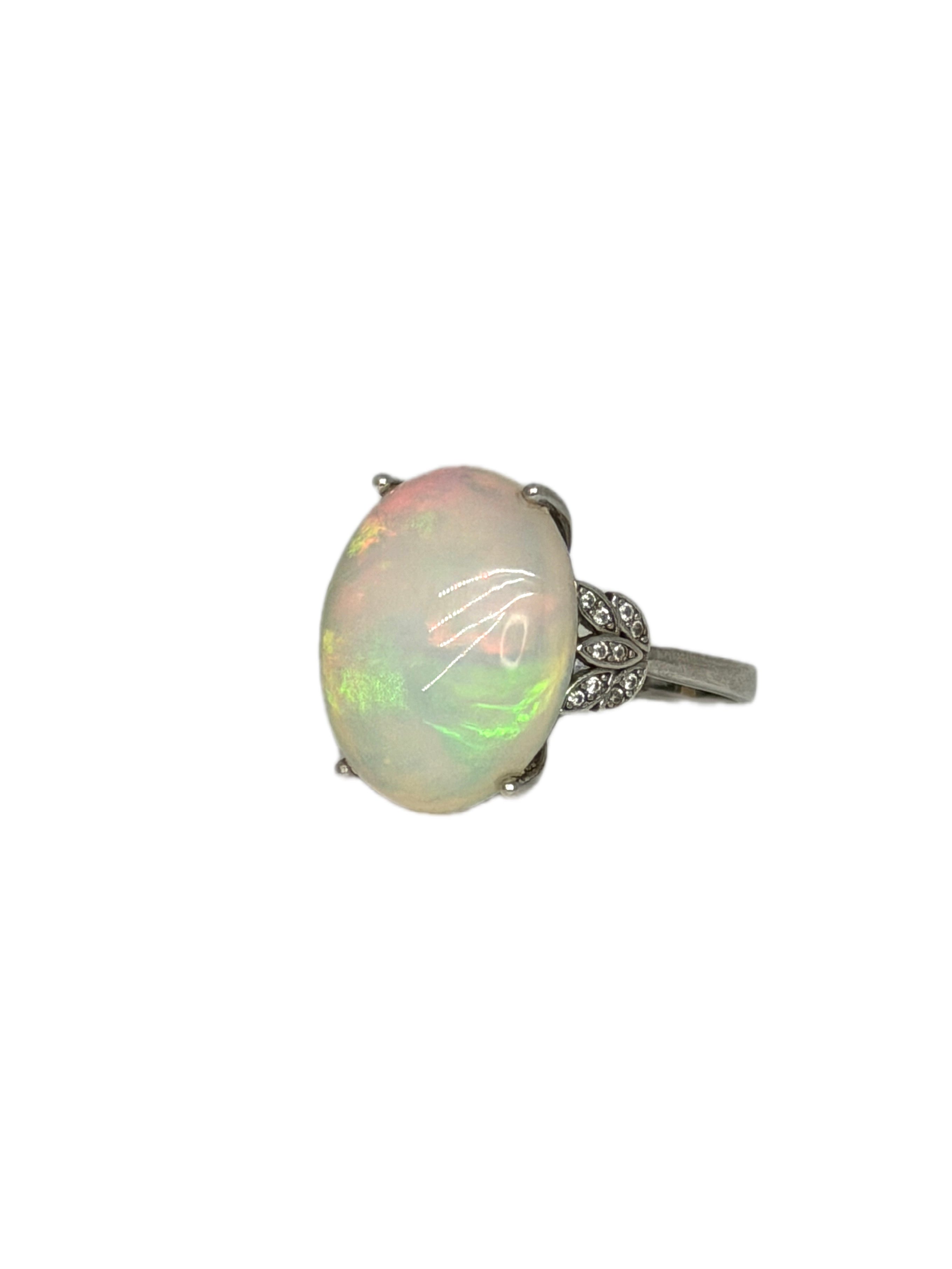 Custom Large Australian Fire Opal Ring or Pendant