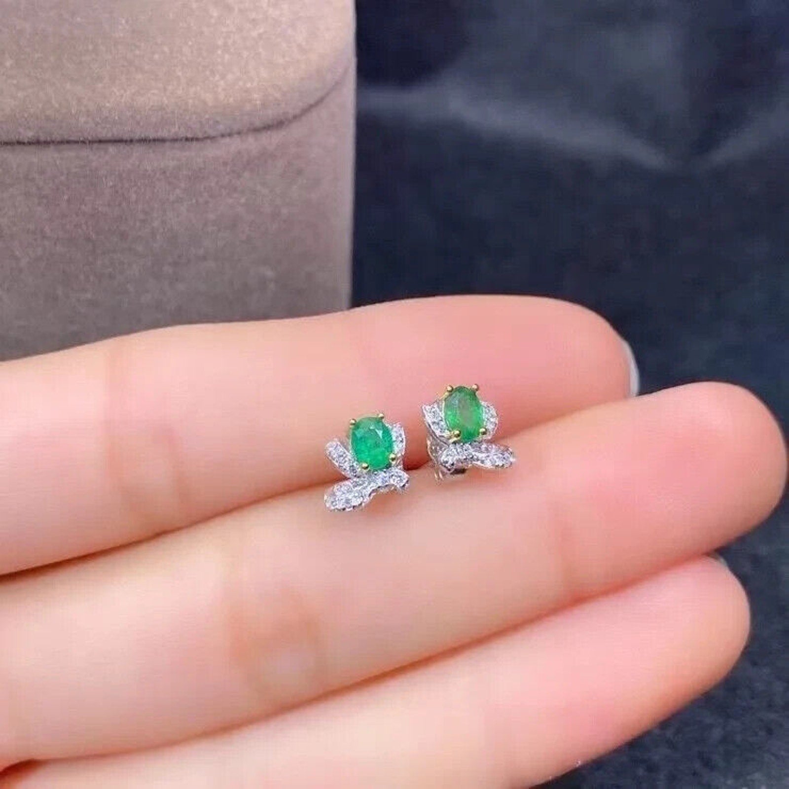 Natural Emerald Earrings, Emerald Earrings, Emerald Stud Earrings, 925 Sterling Silver, Natural Emeralds, Natural Emerald, Sterling Silver Emerald Earrings, Oval Cut Emerald Stud Earrings, Emerald Stud Earrings 925 Sterling Silver, 925 Sterling Silver Emerald Earrings, Natural Emerald Studs, Emerald Studs, Emerald Stud Earrings, Emerald Earrings For Women, Anniversary Gift, May Birthstone Emerald, Emerald Jewelry, Colombian Emerald, Mined Emerald, Genuine Emerald, Emerald with Certificate, Emerald Meaning