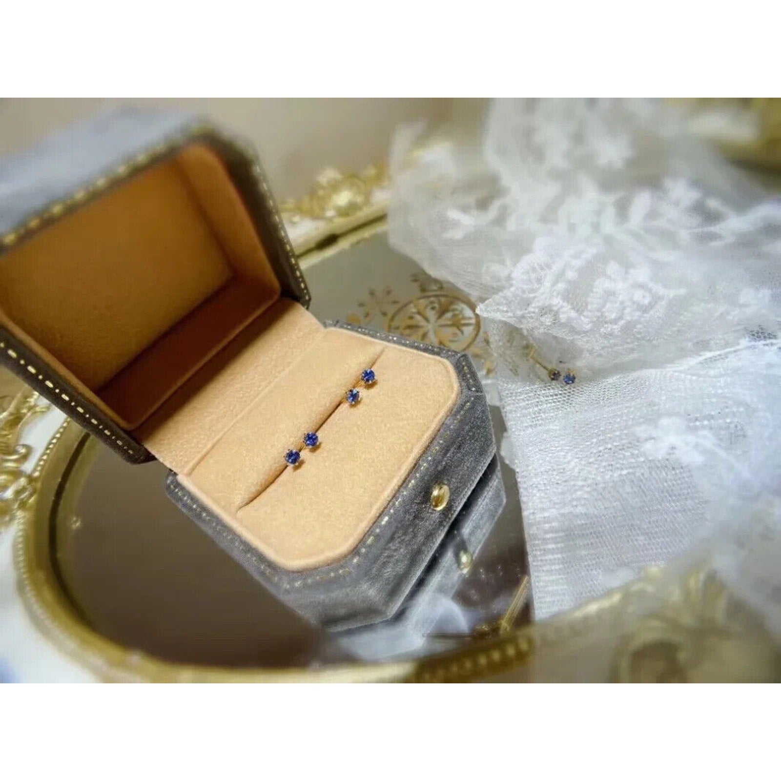 Sapphire Earrings, Natural Sapphire Stud Earrings, Sapphire Stud Earrings, Sterling Silver Sapphire Earrings, Sapphire, Natural Sapphire Earrings, 925 Sterling Silver, Blue Sapphire Earrings, Natural Blue Sapphire Earrings, Natural Blue Sapphire, Blue Sapphire, Bright Blue Sapphire, 925 Sterling Silver, Sapphire Earrings, Dainty, Dainty Stud Earrings, Dainty Sapphire Earrings, Women’s Sapphire Earrings, Anniversary Gift Sapphire, Sapphire September Birthstone, September Birthstone Sapphire