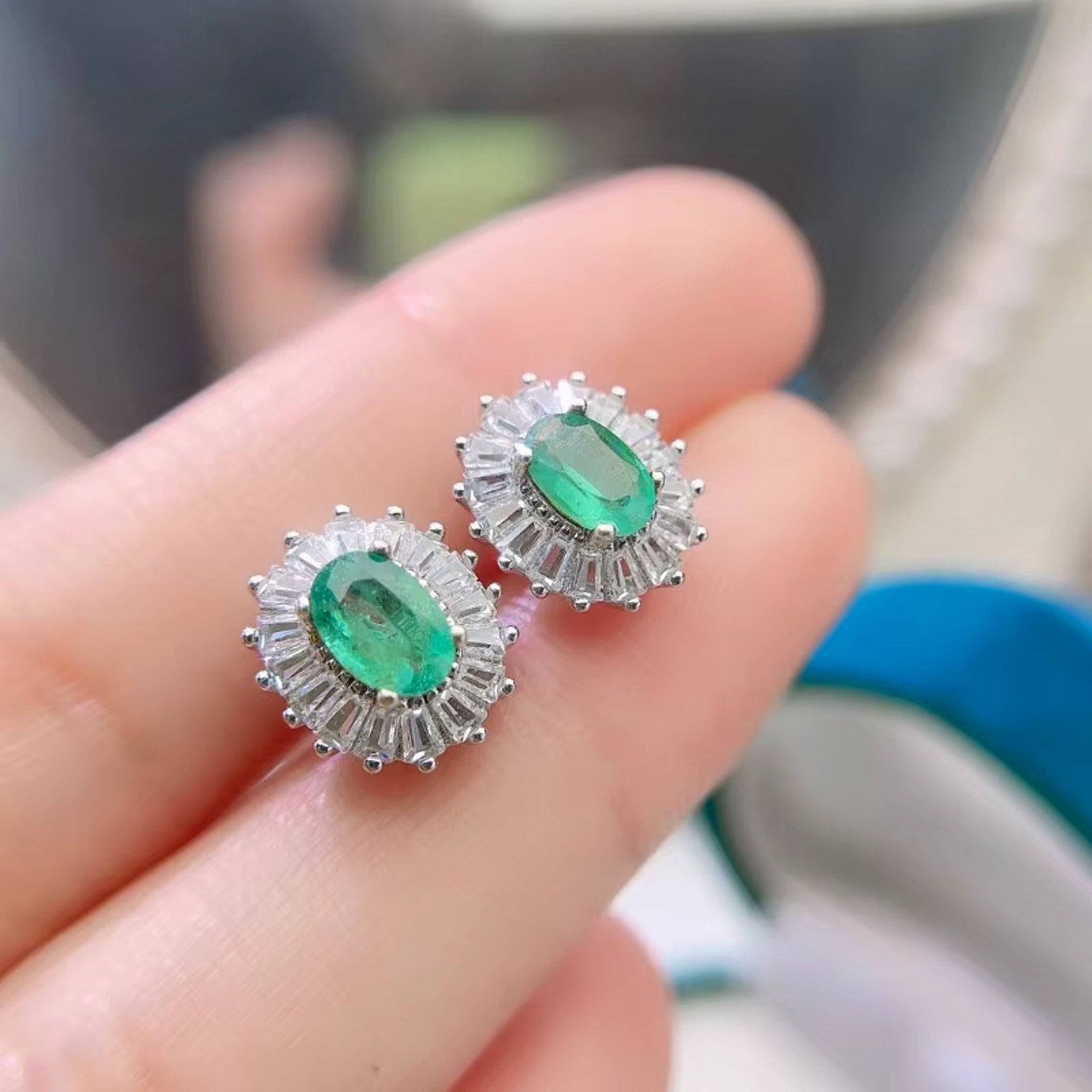 Natural Emerald Earrings, Emerald Earrings, Emerald Stud Earrings, 925 Sterling Silver, Natural Emeralds, Natural Emerald, Sterling Silver Emerald Earrings, Oval Cut Emerald Stud Earrings, Emerald Stud Earrings 925 Sterling Silver, 925 Sterling Silver Emerald Earrings, Natural Emerald Studs, Emerald Studs, Emerald Stud Earrings, Emerald Earrings For Women, Anniversary Gift, May Birthstone Emerald, Emerald Jewelry, Colombian Emerald, Mined Emerald, Genuine Emerald, Emerald with Certificate, Emerald Meaning