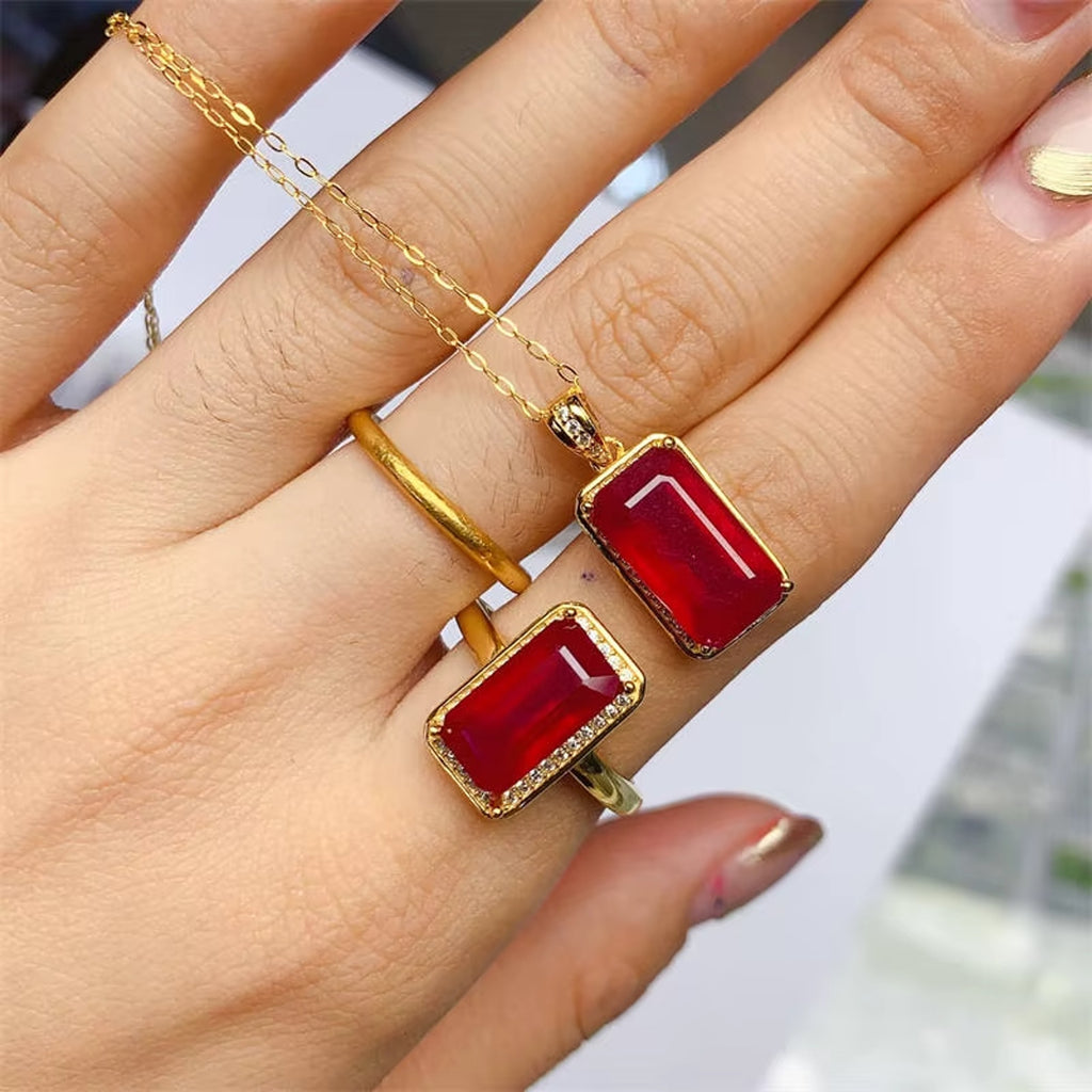 Ruby Jewelry Set, Ruby Earrings, Ruby Necklace, Ruby Pendant, Matching Ruby Earrings and Necklace, Ruby Ring, Ruby Band Ring, Natural Ruby, Natural Ruby Ring, Sterling Silver Ruby Ring, Ruby Ring 925 Sterling Silver, Natural Ruby Rings, Ruby Ring For Women, Ruby Engagement Ring, Burma Ruby, Mozambique Ruby, Myanmar Ruby, Mined Ruby, Genuine Ruby, July Birthstone Ruby, Ruby Jewelry, Natural Ruby Jewelry, Ruby Jewelry For Women, Women’s Ruby Ring’s, Burma Ruby Ring, Jewelry Set, Emerald Cut Ruby Ring