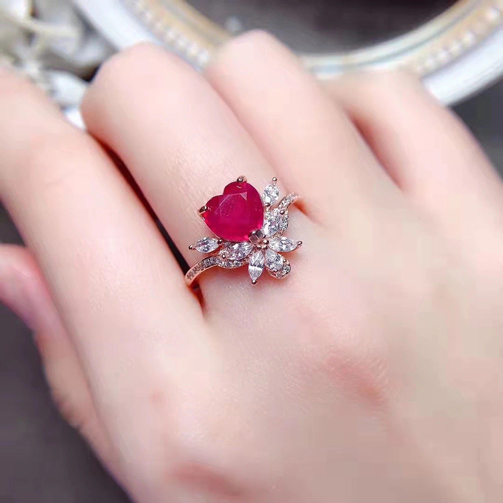 Romantic Jewelry, Gift For Girlfriend, Ruby Jewelry, Gift For Wife, Anniversary, Ruby Heart Ring, Ruby Ring Ruby Band Ring, Natural Ruby, Natural Ruby Ring, Sterling Silver Ruby Ring, Ruby Ring 925 Sterling Silver, Natural Ruby Rings, Ruby Ring For Women, Ruby Engagement Ring, Burma Ruby, Mozambique Ruby, Myanmar Ruby, Mined Ruby, Genuine Ruby, July Birthstone Ruby, Ruby Jewelry, Natural Ruby Jewelry, Ruby Jewelry For Women, Women’s Ruby Ring’s, Burma Ruby Ring, Dainty Ruby Ring, Ruby Heart, Large Ruby Ring