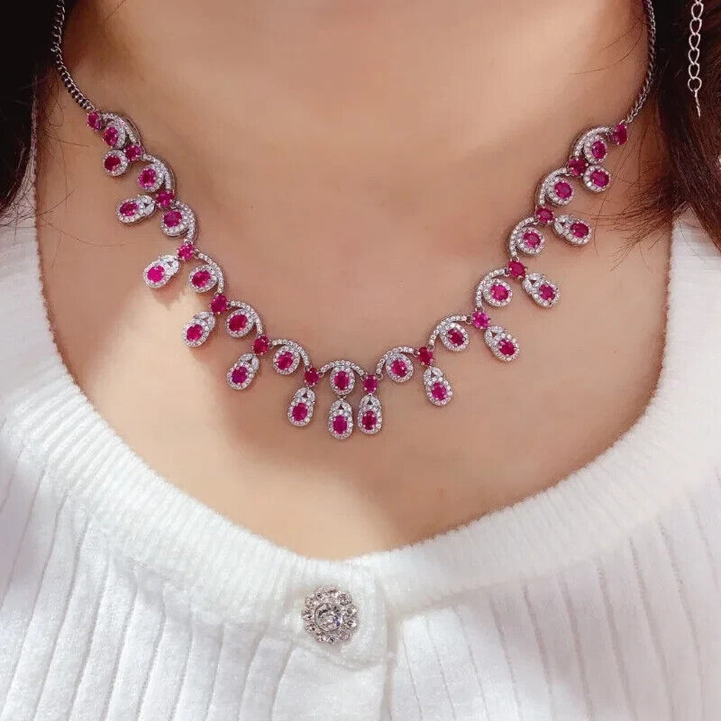 Ruby Necklace, Natural Ruby Necklace, 25 Sterling Silver, Sterling Silver Ruby Necklace, Natural Ruby Pendant Necklace, Dainty Ruby Necklace, Dainty Ruby Jewelry, Natural Ruby Jewelry, Sterling Silver Ruby Jewelry, Ruby Jewelry For Women, Women's Ruby Necklace, Ruby Necklace, Ruby Choker Necklace, Natural Ruby Chain Necklace, Ruby Choker Necklace, Ruby Pendant Necklace