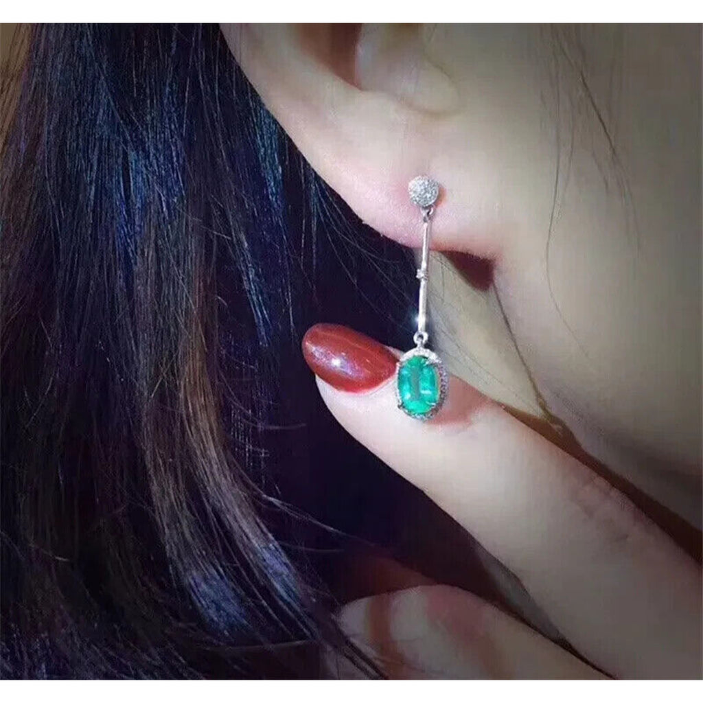Natural Emerald Earrings, Emerald Earrings, Emerald Stud Earrings, 925 Sterling Silver, Natural Emeralds, Natural Emerald, Sterling Silver Emerald Earrings, Oval Cut Emerald Stud Earrings, Emerald Stud Earrings 925 Sterling Silver, 925 Sterling Silver Emerald Earrings, Natural Emerald Studs, Emerald Studs, Emerald Stud Earrings, Emerald Earrings For Women, Anniversary Gift, May Birthstone Emerald, Emerald Jewelry, Colombian Emerald, Mined Emerald, Genuine Emerald, Emerald with Certificate, Emerald Meaning