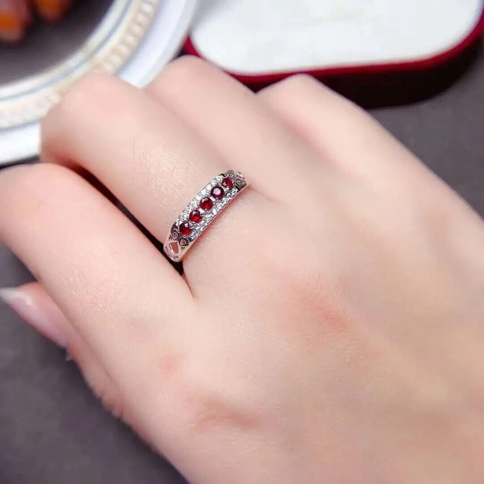 Ruby Ring, Ruby Band Ring, Natural Ruby, Natural Ruby Ring, Sterling Silver Ruby Ring, Ruby Ring 925 Sterling Silver, Natural Ruby Rings, Ruby Ring For Women, Ruby Engagement Ring, Burma Ruby, Mozambique Ruby, Myanmar Ruby, Mined Ruby, Genuine Ruby, July Birthstone Ruby, Ruby Jewelry, Natural Ruby Jewelry, Ruby Jewelry For Women, Women’s Ruby Ring’s, Burma Ruby Ring