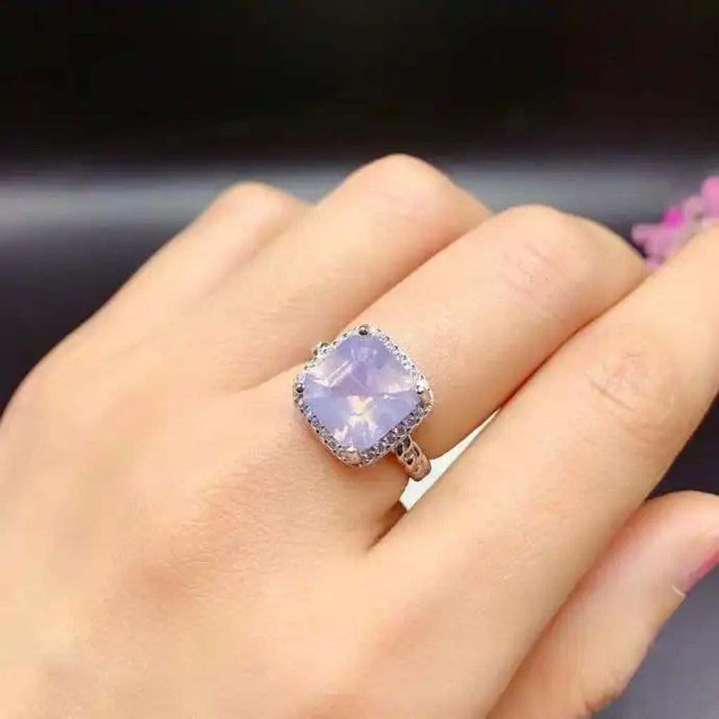 Lavender Amethyst Jewelry Set, Natural Amethyst Jewelry For Women