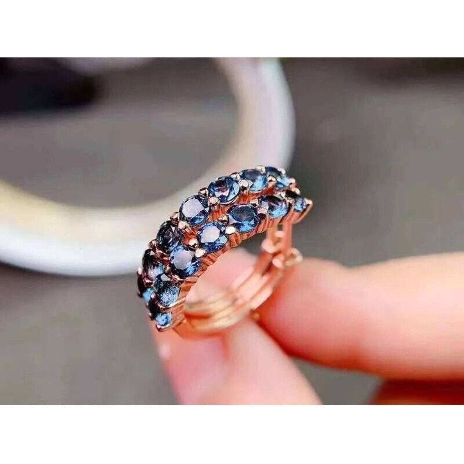 London Blue Topaz Gemstone Hoop Earrings, Natural London Blue Topaz Hoops, London Blue Topaz Hoop Earrings, Gemstone Hoop Earrings, Blue Gemstone Hoop Earrings,  London Blue Topaz Earrings, Women's London Blue Topaz Earrings, London Blue Topaz Jewelry, Natural London Blue Topaz Gemstone Jewelry, Women's London Blue Topaz Earrings, London Blue Topaz, London Blue Topaz Earrings, London Blue Topaz Earrings, Women's London Blue Topaz Jewelry, Sterling Silver London Blue Topaz Jewelry, December Birthstone