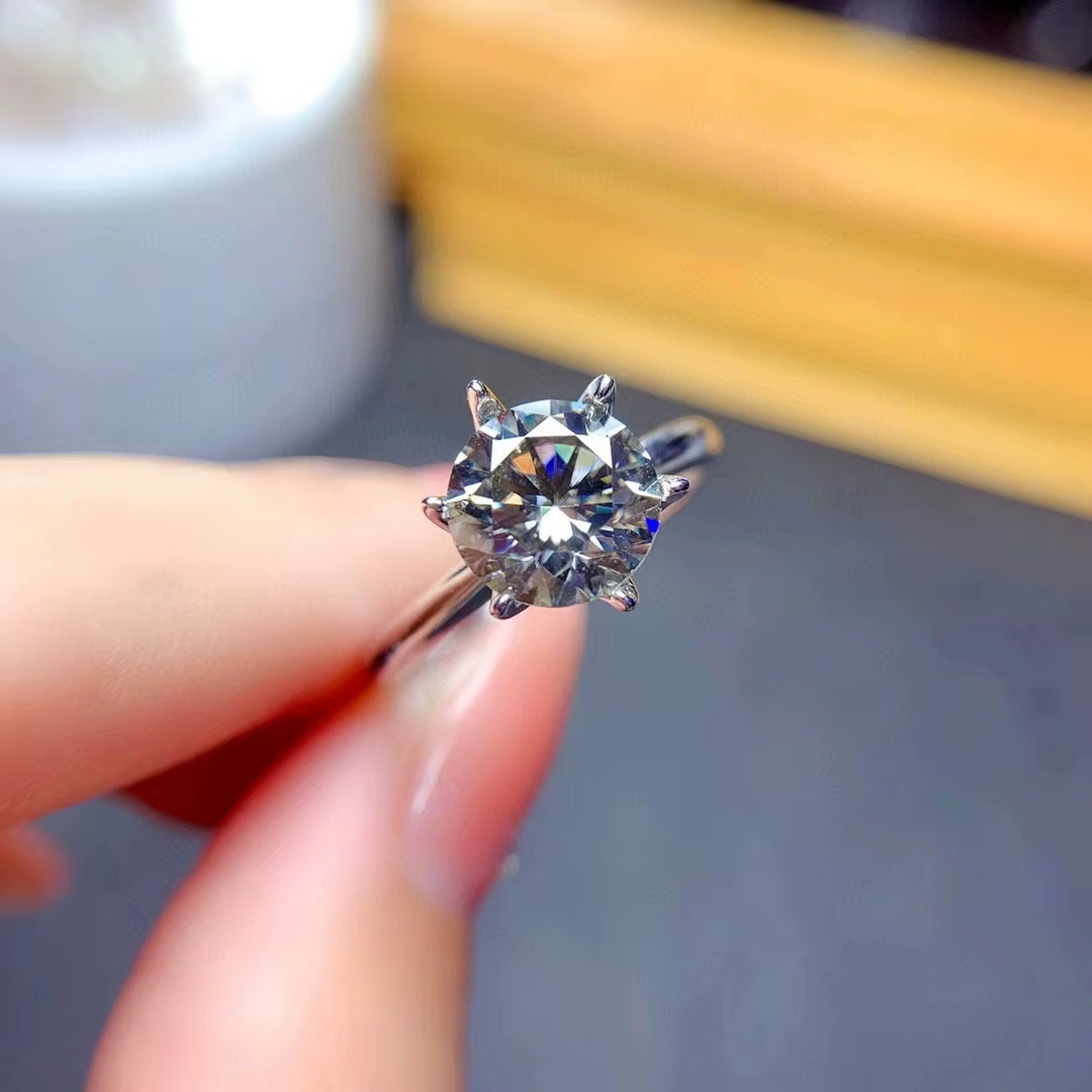 Gray Moissanite Ring, VVS1 Moissanite, Moissanite Jewelry, Sterling Silver Missanite Ring, Gray Moissanite Ring, Gray Moissanite, Moissanite, Moissanite Rings For Women, Moissanite, Round Brilliant Cut Moissanite, Moissanite Engagement Ring, Moissanite Ring, Moissanite, VVS1 Miossanite, Gray Moissanite, White Moissanite, Solitaire Moissanite Ring, Round Brilliant Cut Moissanite Ring, Moissanite Ring, Round Brilliant Cut, 5 Carat Moissanite Ring, Moissanite Jewelry