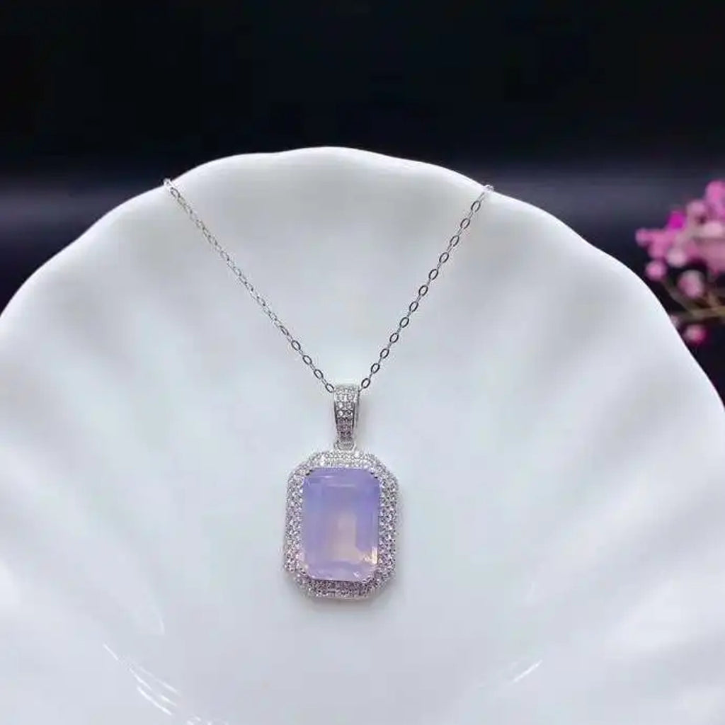 Lavender Amethyst Jewelry Set, Natural Amethyst Jewelry For Women