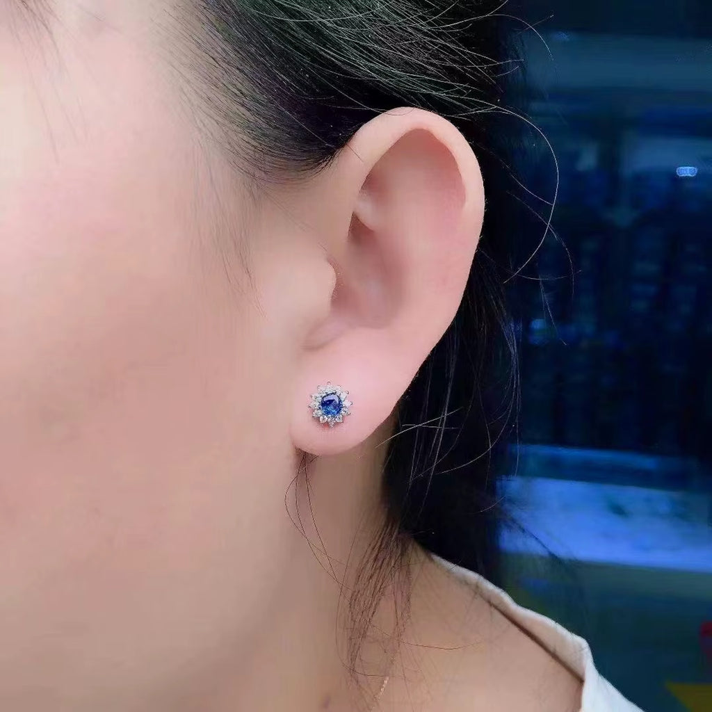 Sapphire Earrings, Natural Sapphire Stud Earrings, Sapphire Stud Earrings, Sterling Silver Sapphire Earrings, Sapphire, Natural Sapphire Earrings, 925 Sterling Silver, Pink Sapphire Earrings, Natural Pink Sapphire Earrings, Natural Pink Sapphire Earrings, Pink Sapphire, Natural Pink Sapphire, 925 Sterling Silver, Sapphire Earrings, Dainty, Dainty Stud Earrings, Dainty Sapphire Earrings, Women’s Sapphire Earrings, Anniversary Gift Sapphire, Sapphire September Birthstone, September Birthstone Sapphire