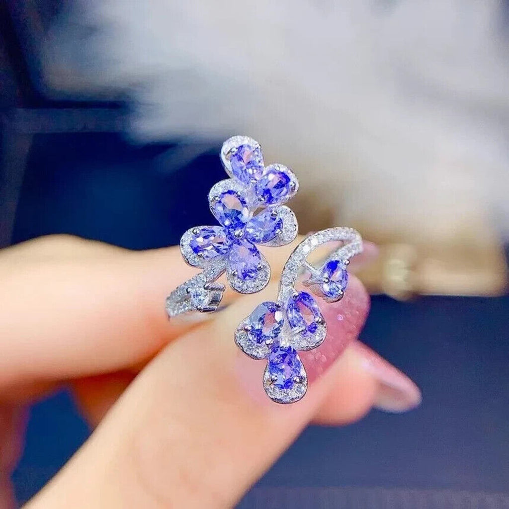 VVS1 Purple Tanzanite Ring, Women's Tanzanite Ring's, Tanzanite Ring, Natural Tanzanite, Purple Tanzanite, Authentic Purple Tanzanite, Genuine Purple Tanzanite, Natural Tanzanite Jewelry, Tanzanite Ring, Natural Tanzanite Jewelry, Tanzanite Engagement Ring, Sterling Silver Tanzanite Ring, Tanzanite Jewelry For Women