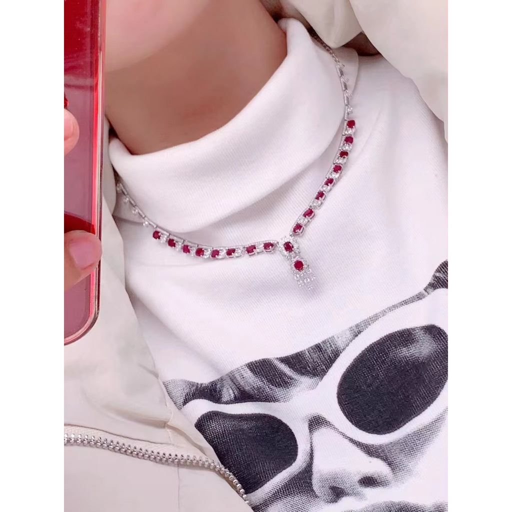 Ruby Necklace, Ruby Pendant Necklace, Natural Ruby Necklace, Genuine Ruby, Burma Ruby, Natural Ruby, Pigeon Blood Ruby, Authentic Ruby, Authentic Ruby Necklace, Natural Ruby Necklace, Women's Ruby Necklace, Sterling Silver Ruby Necklace, July Birthstone Ruby, July Birthstone Ruby Necklace, Anniversary Gift Ruby, Gift For Wife Ruby, Natural Ruby Statement Necklace, Ruby Necklace, Gold Ruby Necklace, Ruby Charm Necklace