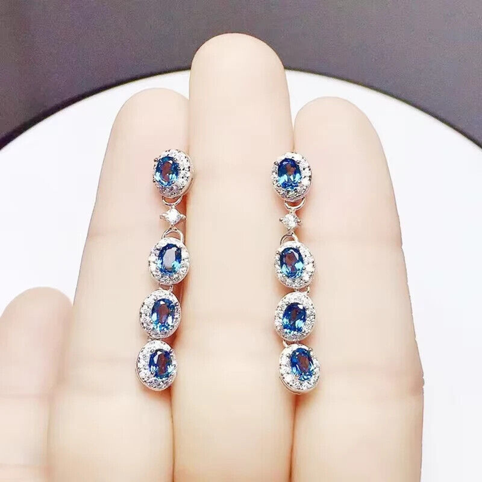 London Blue Topaz Dangle Earrings, Women's London Blue Topaz Earrings, London Blue Topaz Earrings, Women's London Blue Topaz Earrings, London Blue Topaz Jewelry, Natural London Blue Topaz Gemstone Jewelry, Women's London Blue Topaz Earrings, London Blue Topaz, London Blue Topaz Earrings, London Blue Topaz Earrings, Women's London Blue Topaz Jewelry, Sterling Silver London Blue Topaz Jewelry, December Birthstone London Blue Topaz, Platinum Plated London Blue Topaz Earrings