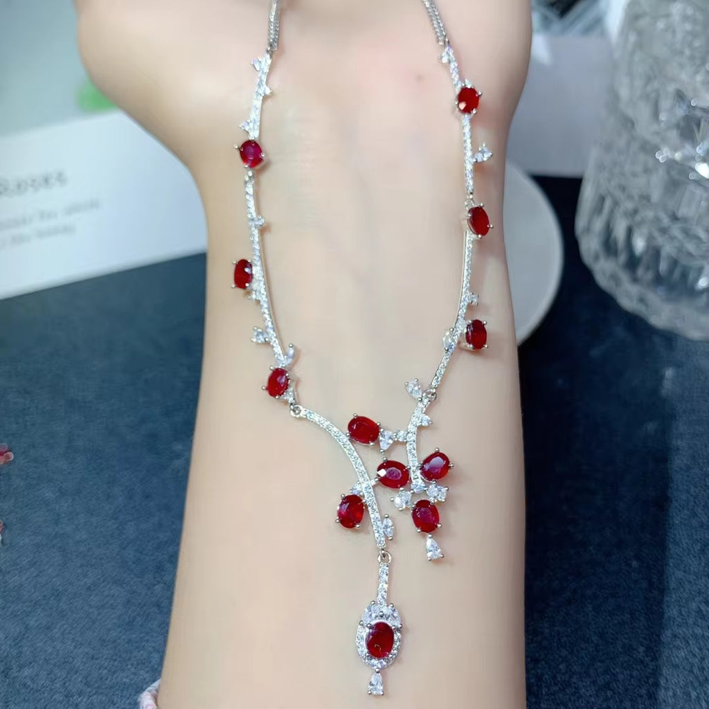 Ruby Necklace, Natural Ruby Necklace, 25 Sterling Silver, Sterling Silver Ruby Necklace, Natural Ruby Pendant Necklace, Dainty Ruby Necklace, Dainty Ruby Jewelry, Natural Ruby Jewelry, Sterling Silver Ruby Jewelry, Ruby Jewelry For Women, Women's Ruby Necklace, Ruby Necklace, Ruby Choker Necklace, Natural Ruby Chain Necklace, Ruby Choker Necklace, Ruby Pendant Necklace