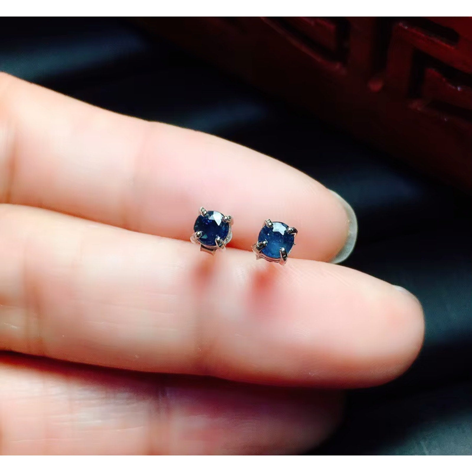 Small Sapphire, Sapphire Earrings, Natural Sapphire Stud Earrings, Sapphire Stud Earrings, Sterling Silver Sapphire Earrings, Sapphire, Natural Sapphire Earrings, 925 Sterling Silver, Blue Sapphire Earrings, Natural Blue Sapphire Earrings, Natural Blue Sapphire, Blue Sapphire, Bright Blue Sapphire, 925 Sterling Silver, Sapphire Earrings, Dainty, Dainty Stud Earrings, Dainty Sapphire Earrings, Women’s Sapphire Earrings, Anniversary Gift Sapphire, Sapphire September Birthstone, September Birthstone Sapphire