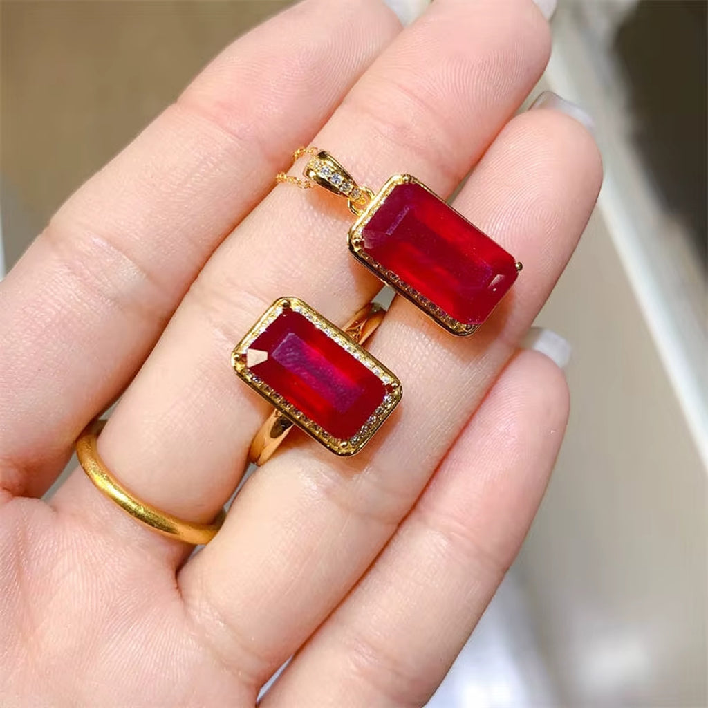 Ruby Jewelry Set, Ruby Earrings, Ruby Necklace, Ruby Pendant, Matching Ruby Earrings and Necklace, Ruby Ring, Ruby Band Ring, Natural Ruby, Natural Ruby Ring, Sterling Silver Ruby Ring, Ruby Ring 925 Sterling Silver, Natural Ruby Rings, Ruby Ring For Women, Ruby Engagement Ring, Burma Ruby, Mozambique Ruby, Myanmar Ruby, Mined Ruby, Genuine Ruby, July Birthstone Ruby, Ruby Jewelry, Natural Ruby Jewelry, Ruby Jewelry For Women, Women’s Ruby Ring’s, Burma Ruby Ring, Jewelry Set, Emerald Cut Ruby Ring