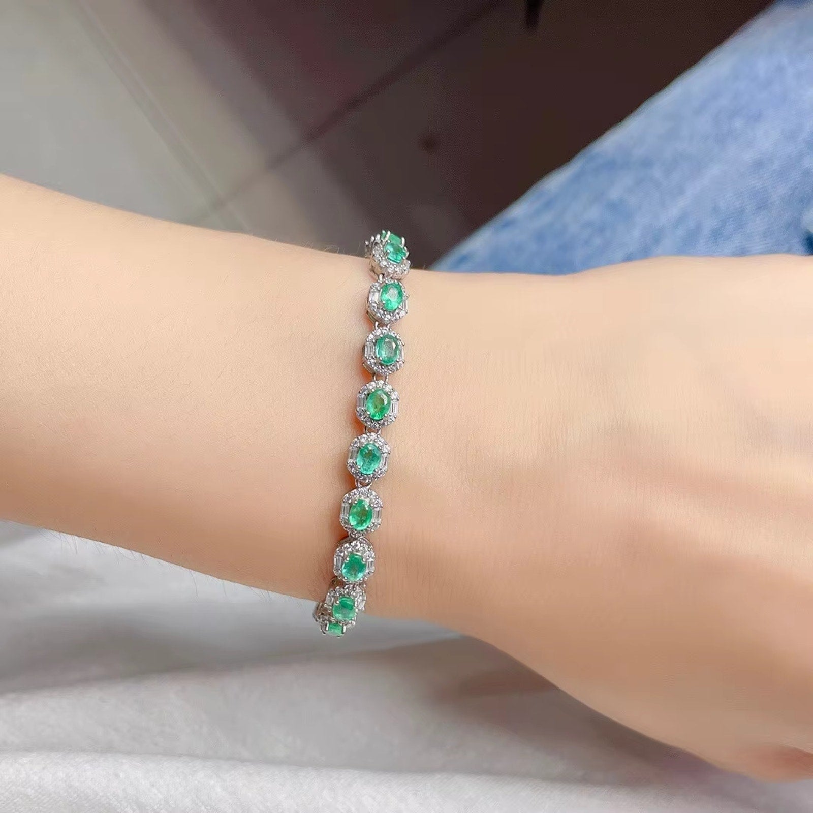 Emerald Tennis Bracelet, Emerald Bracelet, Natural Emerald Bracelet, Natural Emerald, Emerald, Emerald 925 Sterling Silver, Natural Emerald Tennis Bracelet, Emerald Tennis Bracelets, Sterling Silver Emerald Bracelet, 925 Sterling SIlver, Emerald, Colombian Emerald, Natural Mined Emerald, Emerald, Bright Green Emerald, Emerald Jewelry, May Birthstone Emerald, Emerald Birthstone, Emerald Meaning, Genuine Emerald, Real Colombian Emerald, Authentic Emerald, Sterling Silver Emerald Bracelet, Natural Emeralds