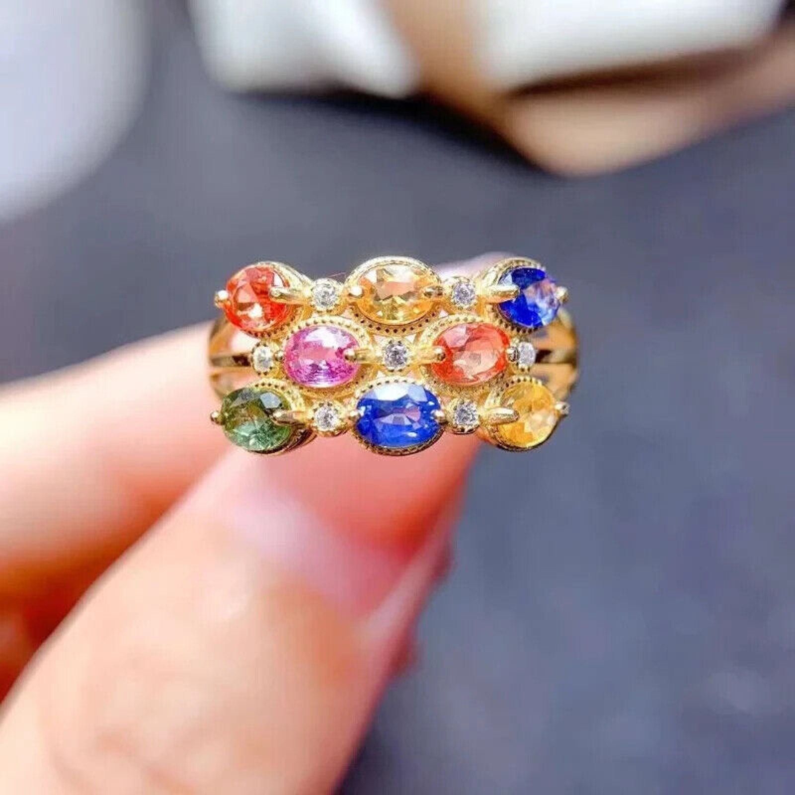 Sapphire September Birthstone, September Birthstone Sapphire, Natural Sapphire, Natural Blue Sapphire, Blue Sapphire, Bright Blue Sapphire, Multicolor Sapphire, Colorful Sapphire, Colorful Sapphires, Natural Multicolor Sapphire, Blue Sapphire Ring, Natural Sapphire Ring, Sterling Silver Sapphire Ring, Sapphire Engagement Ring, Sapphire Wedding Ring, Affordable Engagement Ring, Gemstone Engagement Ring, Natural Gemstone Ring, Sapphire Ring Sterling Silver, Sapphire Gemstone Ring, Natural Sapphire Ring