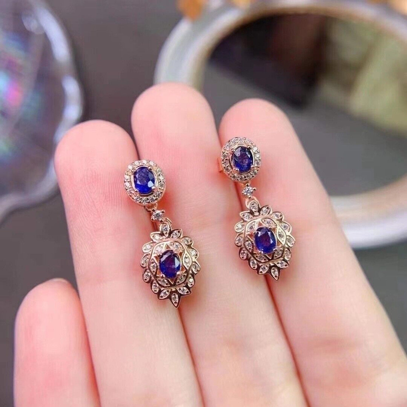 Sapphire Earrings, Natural Sapphire Stud Earrings, Sapphire Stud Earrings, Sterling Silver Sapphire Earrings, Sapphire, Natural Sapphire Earrings, 925 Sterling Silver, Pink Sapphire Earrings, Natural Pink Sapphire Earrings, Natural Pink Sapphire Earrings, Pink Sapphire, Natural Pink Sapphire, 925 Sterling Silver, Sapphire Earrings, Dainty, Dainty Stud Earrings, Dainty Sapphire Earrings, Women’s Sapphire Earrings, Anniversary Gift Sapphire, Sapphire September Birthstone, September Birthstone Sapphire