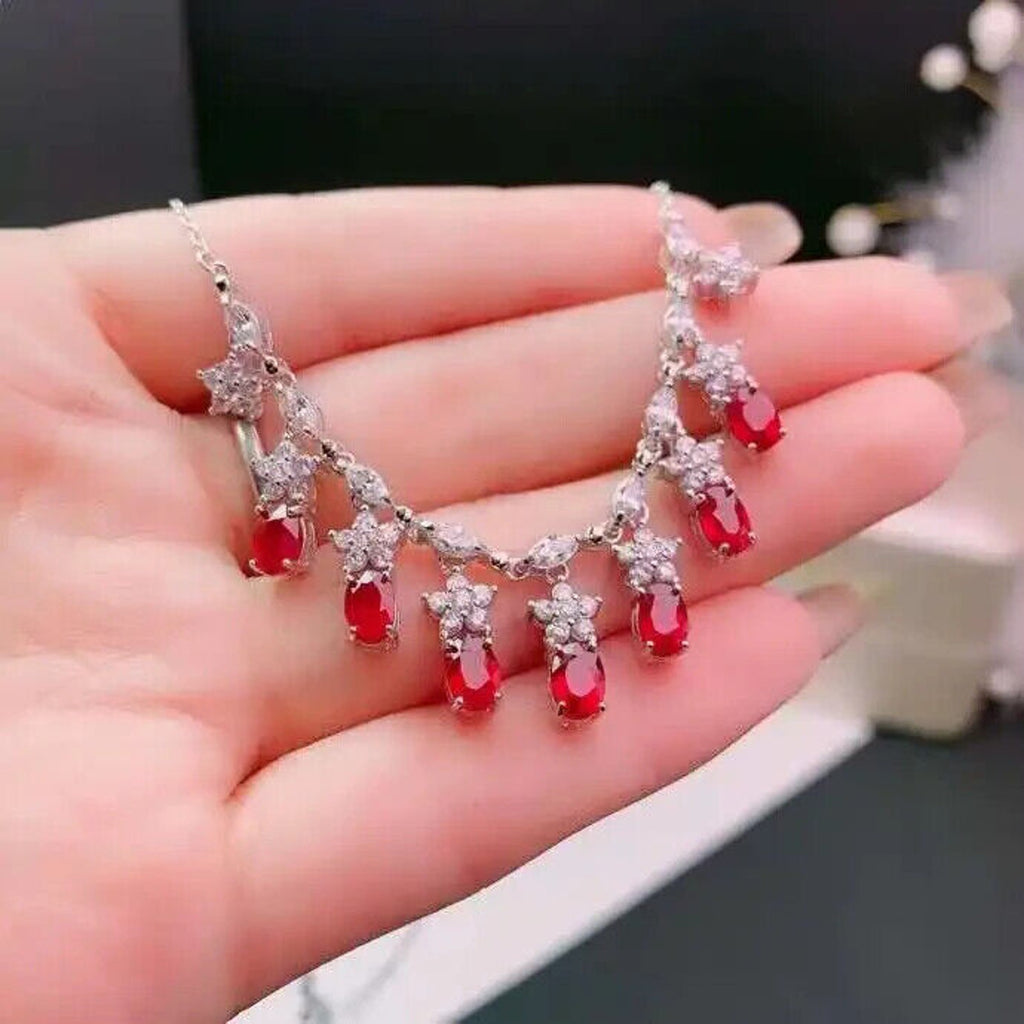 Ruby Necklace, Natural Ruby Necklace, 25 Sterling Silver, Sterling Silver Ruby Necklace, Natural Ruby Pendant Necklace, Dainty Ruby Necklace, Dainty Ruby Jewelry, Natural Ruby Jewelry, Sterling Silver Ruby Jewelry, Ruby Jewelry For Women, Women's Ruby Necklace, Ruby Necklace, Ruby Choker Necklace, Natural Ruby Chain Necklace, Ruby Choker Necklace, Ruby Pendant Necklace