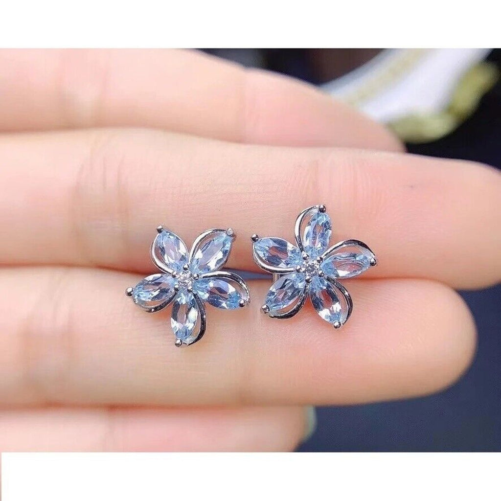 Aquamarine Cluster Stud Earrings, Natural Aquamarine Earrings Sterling Silver, Natural Aquamarine Stud Earrings, Aquamarine Earrings, Natural Aquamarine Gemstone Jewelry, Natural Aquamarine, VVS Grade Aquamarine, Women's Aquamarine Jewelry, Natural Aquamarine Jewelry, Gold Aquamarine Earrings, Sterling Silver Aquamarine Earrings, Women's Aquamarine Jewelry, Aquamarine Earrings, March Birthstone Aquamarine, Aquamarine Spiritual Properties, Aquamarine Gemstone Meaning, Aquamarine Gemstone Jewelry, Aquamarine 