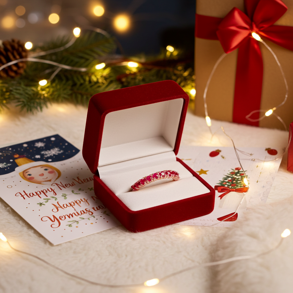 High Quality Natural Ruby Band Ring 2.5mm Sterling Silver Platinum Plated