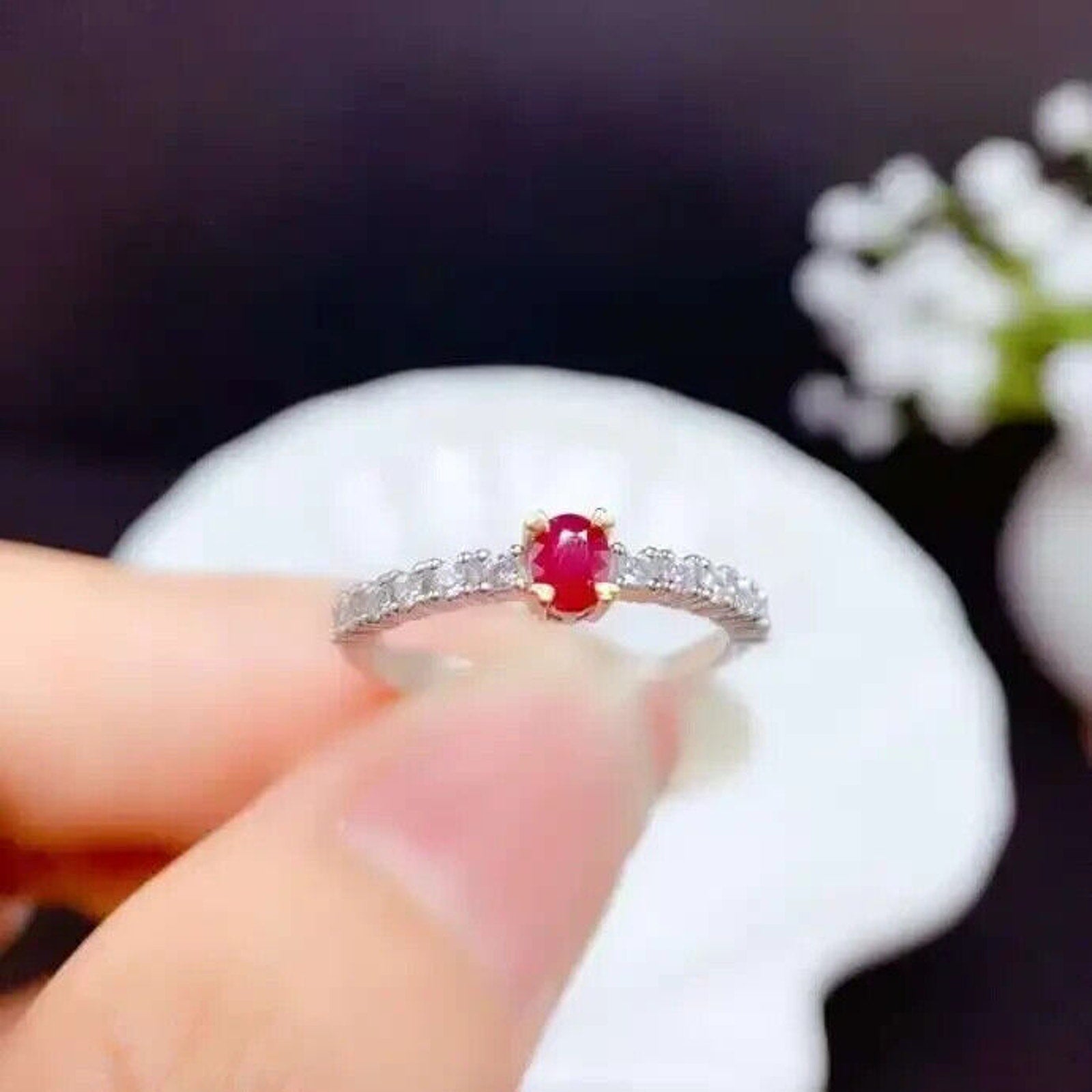 Ruby Ring, Ruby Band Ring, Natural Ruby, Natural Ruby Ring, Sterling Silver Ruby Ring, Ruby Ring 925 Sterling Silver, Natural Ruby Rings, Ruby Ring For Women, Ruby Engagement Ring, Burma Ruby, Mozambique Ruby, Myanmar Ruby, Mined Ruby, Genuine Ruby, July Birthstone Ruby, Ruby Jewelry, Natural Ruby Jewelry, Ruby Jewelry For Women, Women’s Ruby Ring’s, Burma Ruby Ring, Dainty Ruby Ring
