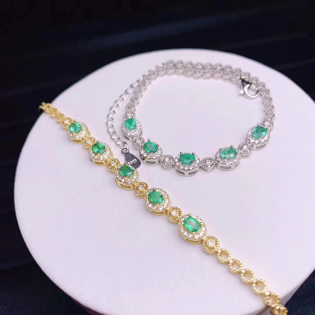 Emerald Tennis Bracelet, Emerald Bracelet, Natural Emerald Bracelet, Natural Emerald, Emerald, Emerald 925 Sterling Silver, Natural Emerald Tennis Bracelet, Emerald Tennis Bracelets, Sterling Silver Emerald Bracelet, 925 Sterling SIlver, Emerald, Colombian Emerald, Natural Mined Emerald, Emerald, Bright Green Emerald, Emerald Jewelry, May Birthstone Emerald, Emerald Birthstone, Emerald Meaning, Genuine Emerald, Real Colombian Emerald, Authentic Emerald, Sterling Silver Emerald Bracelet, Natural Emeralds