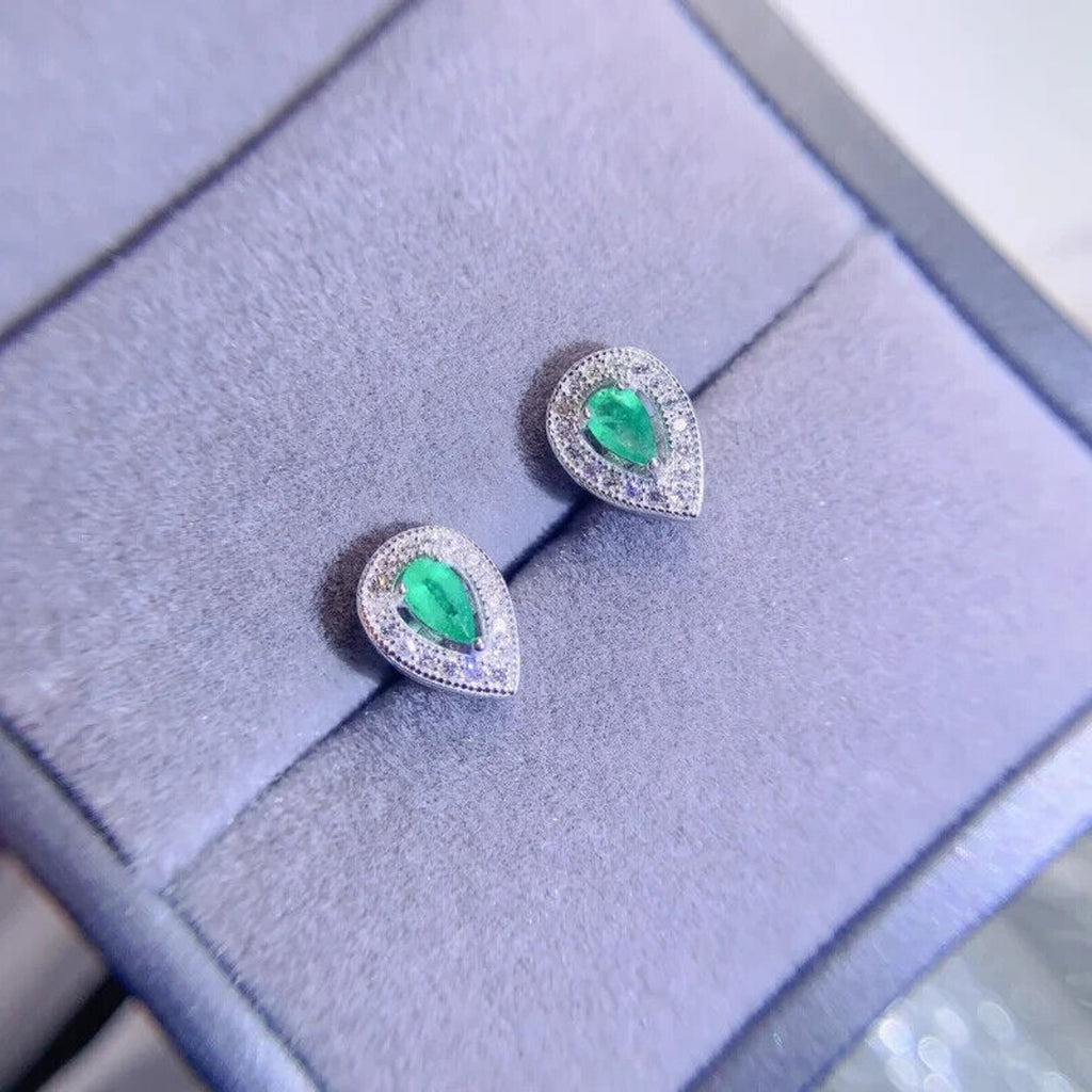 Emerald Earrings, Natural Emerald, Natural Emerald Earrings, Gold Emerald Earrings, Silver Emerald Earrings, Rose Gold Emerald Earrings, Genuine Emerald Earrings, Natural Emerald Jewelry, Emerald Cluster Stud Earrings, Emerald Statement Earrings, Emerald Stud Earrings, Sterling Silver Emerald Earrings, May Birthstone Emerald, Anniversary Gift Emerald, Emerald Jewelry For Women, Gift For Wife Emerald