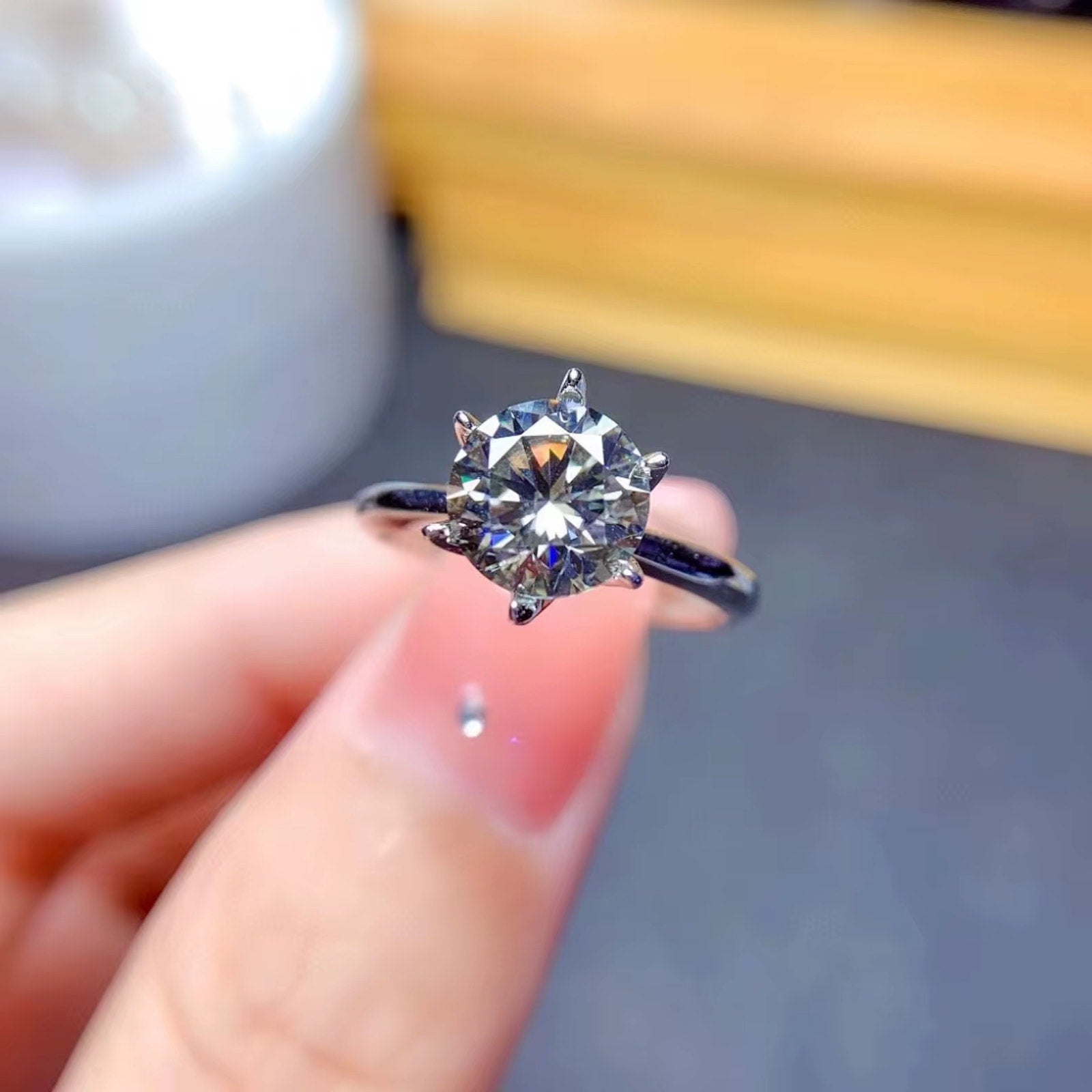 Gray Moissanite Ring, VVS1 Moissanite, Moissanite Jewelry, Sterling Silver Missanite Ring, Gray Moissanite Ring, Gray Moissanite, Moissanite, Moissanite Rings For Women, Moissanite, Round Brilliant Cut Moissanite, Moissanite Engagement Ring, Moissanite Ring, Moissanite, VVS1 Miossanite, Gray Moissanite, White Moissanite, Solitaire Moissanite Ring, Round Brilliant Cut Moissanite Ring, Moissanite Ring, Round Brilliant Cut, 5 Carat Moissanite Ring, Moissanite Jewelry