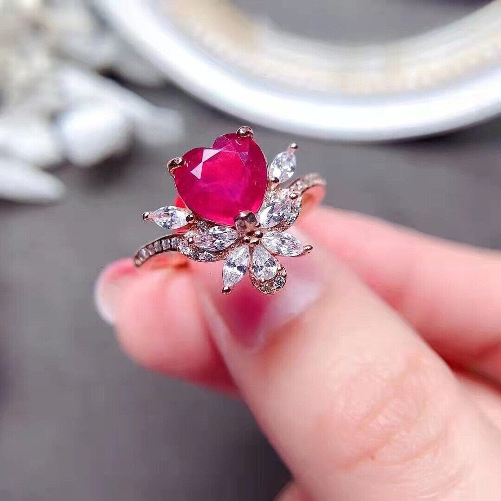 Romantic Jewelry, Gift For Girlfriend, Ruby Jewelry, Gift For Wife, Anniversary, Ruby Heart Ring, Ruby Ring Ruby Band Ring, Natural Ruby, Natural Ruby Ring, Sterling Silver Ruby Ring, Ruby Ring 925 Sterling Silver, Natural Ruby Rings, Ruby Ring For Women, Ruby Engagement Ring, Burma Ruby, Mozambique Ruby, Myanmar Ruby, Mined Ruby, Genuine Ruby, July Birthstone Ruby, Ruby Jewelry, Natural Ruby Jewelry, Ruby Jewelry For Women, Women’s Ruby Ring’s, Burma Ruby Ring, Dainty Ruby Ring, Ruby Heart, Large Ruby Ring