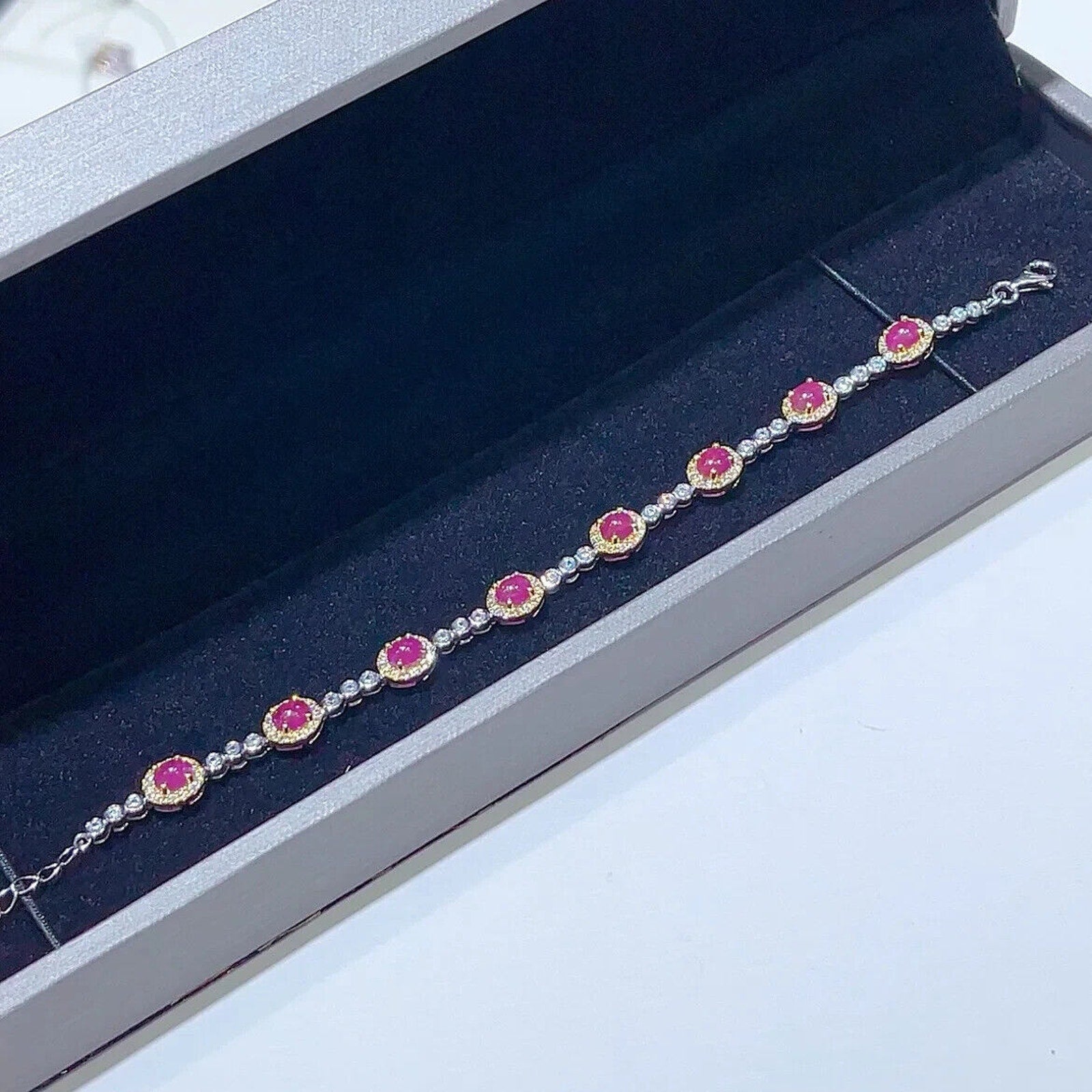 Natural Ruby Gemstone Tennis Bracelet, Women's Ruby Jewelry, Ruby Bracelet, Ruby Tennis Bracelet, Natural Ruby Bracelet, Genuine Ruby Bracelet, Women's Ruby Bracelets, Natural Ruby Tennis Bracelet, Bright Red Ruby Bracelet, Sterling Silver Ruby Bracelet, Gold Ruby Bracelet, Ruby Tennis Bracelets For Women, Rose Gold Ruby Bracelet, Ruby Gemstone Bracelet, July Birthstone Ruby, Women's Ruby Jewelry