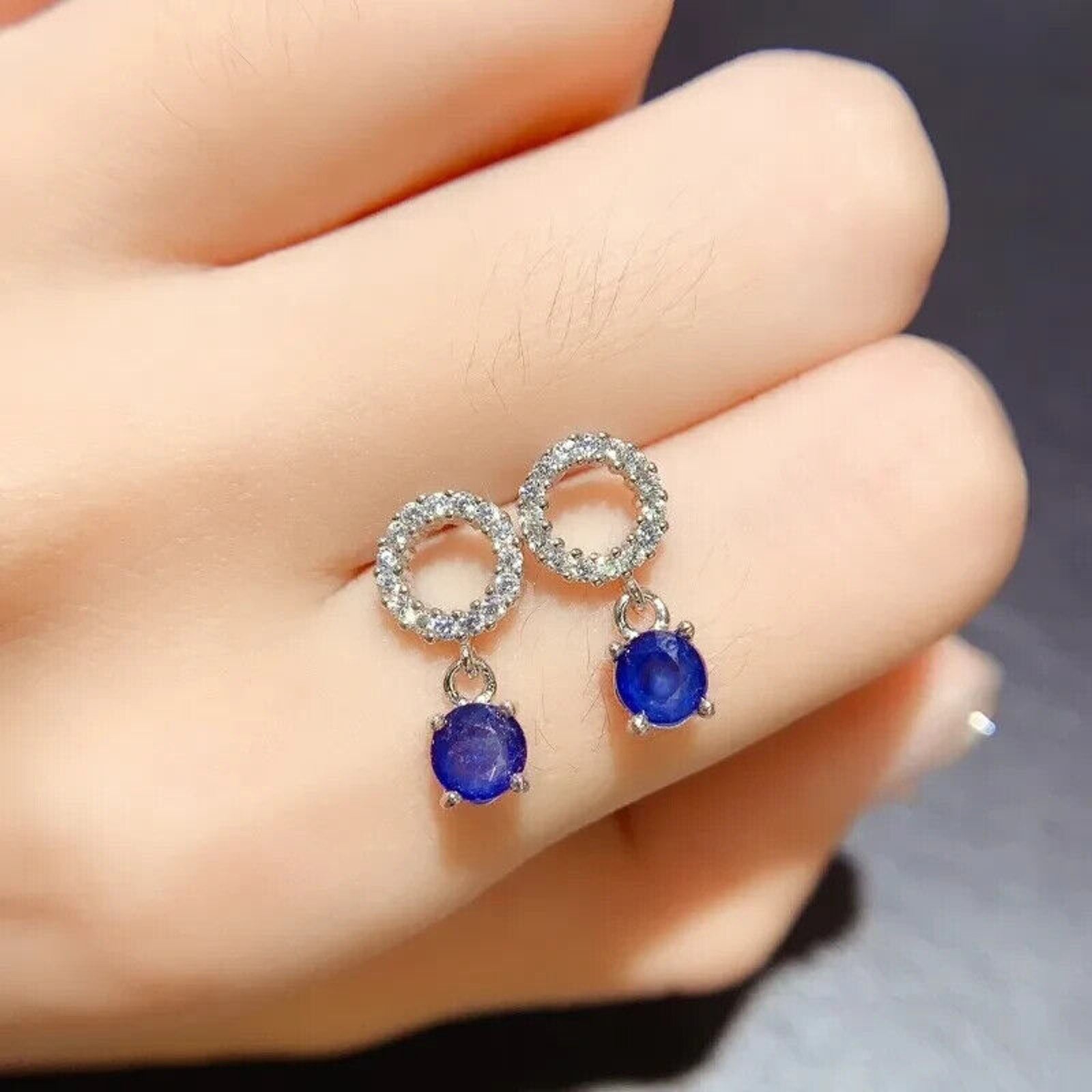 Small Sapphire, Sapphire Earrings, Natural Sapphire Stud Earrings, Sapphire Stud Earrings, Sterling Silver Sapphire Earrings, Sapphire, Natural Sapphire Earrings, 925 Sterling Silver, Blue Sapphire Earrings, Natural Blue Sapphire Earrings, Natural Blue Sapphire, Blue Sapphire, Bright Blue Sapphire, 925 Sterling Silver, Sapphire Earrings, Dainty, Dainty Stud Earrings, Dainty Sapphire Earrings, Women’s Sapphire Earrings, Anniversary Gift Sapphire, Sapphire September Birthstone, September Birthstone Sapphire