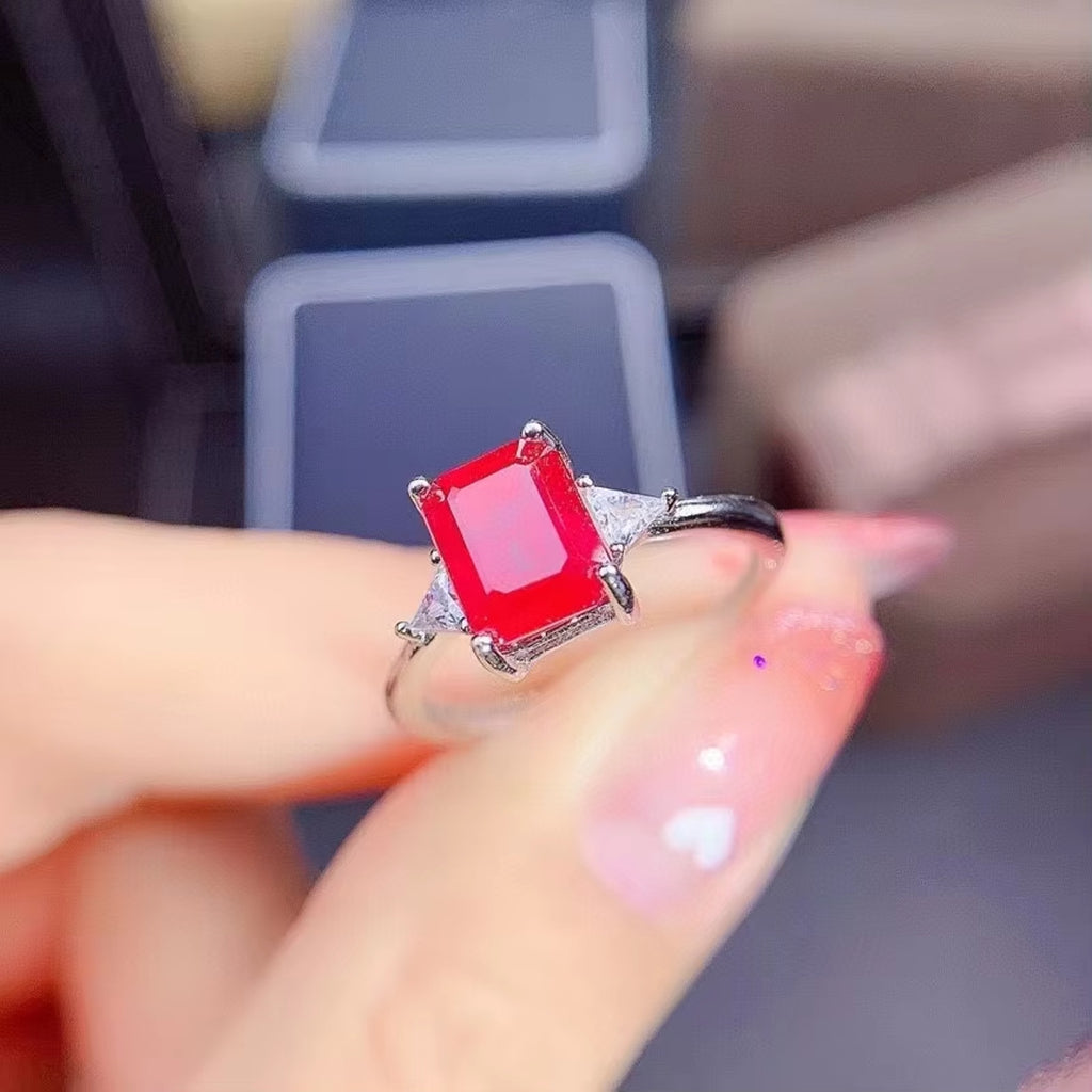 Emerald Cut Ruby Ring, Ruby Ring, Natural Ruby Ring, Sterling Silver Ruby Ring, Ruby Engagement Ring, Ruby Ring, Ruby Band Ring, Natural Ruby, Natural Ruby Ring, Sterling Silver Ruby Ring, Ruby Ring 925 Sterling Silver, Natural Ruby Rings, Ruby Ring For Women, Ruby Engagement Ring, Burma Ruby, Mozambique Ruby, Myanmar Ruby, Mined Ruby, Genuine Ruby, July Birthstone Ruby, Ruby Jewelry, Natural Ruby Jewelry, Ruby Jewelry For Women, Women’s Ruby Ring’s, Burma Ruby Ring