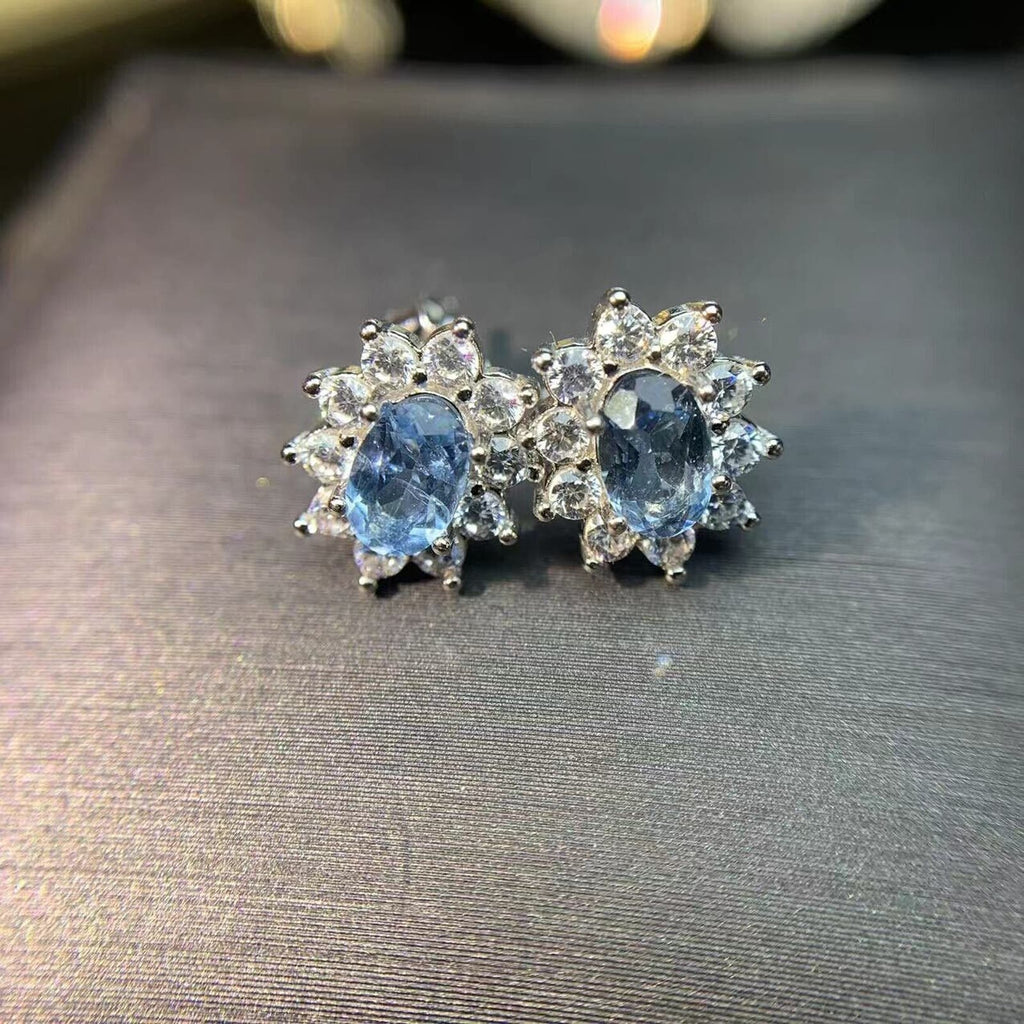 Natural Aquamarine Oval Cut Stud Earrings, Aquamarine Earrings For Women, Natural Aquamarine Stud Earrings, Round Aquamarine Stud Earrings 6mm, Natural Aquamarine Gemstone Jewelry, Natural Aquamarine, VVS Grade Aquamarine, Women's Aquamarine Jewelry, Natural Aquamarine Jewelry, Gold Aquamarine Earrings, Sterling Silver Aquamarine Earrings, Women's Aquamarine Jewelry, Aquamarine Earrings, March Birthstone Aquamarine, Aquamarine Spiritual Properties, Aquamarine Gemstone Meaning, Aquamarine Gemstone Jewelry