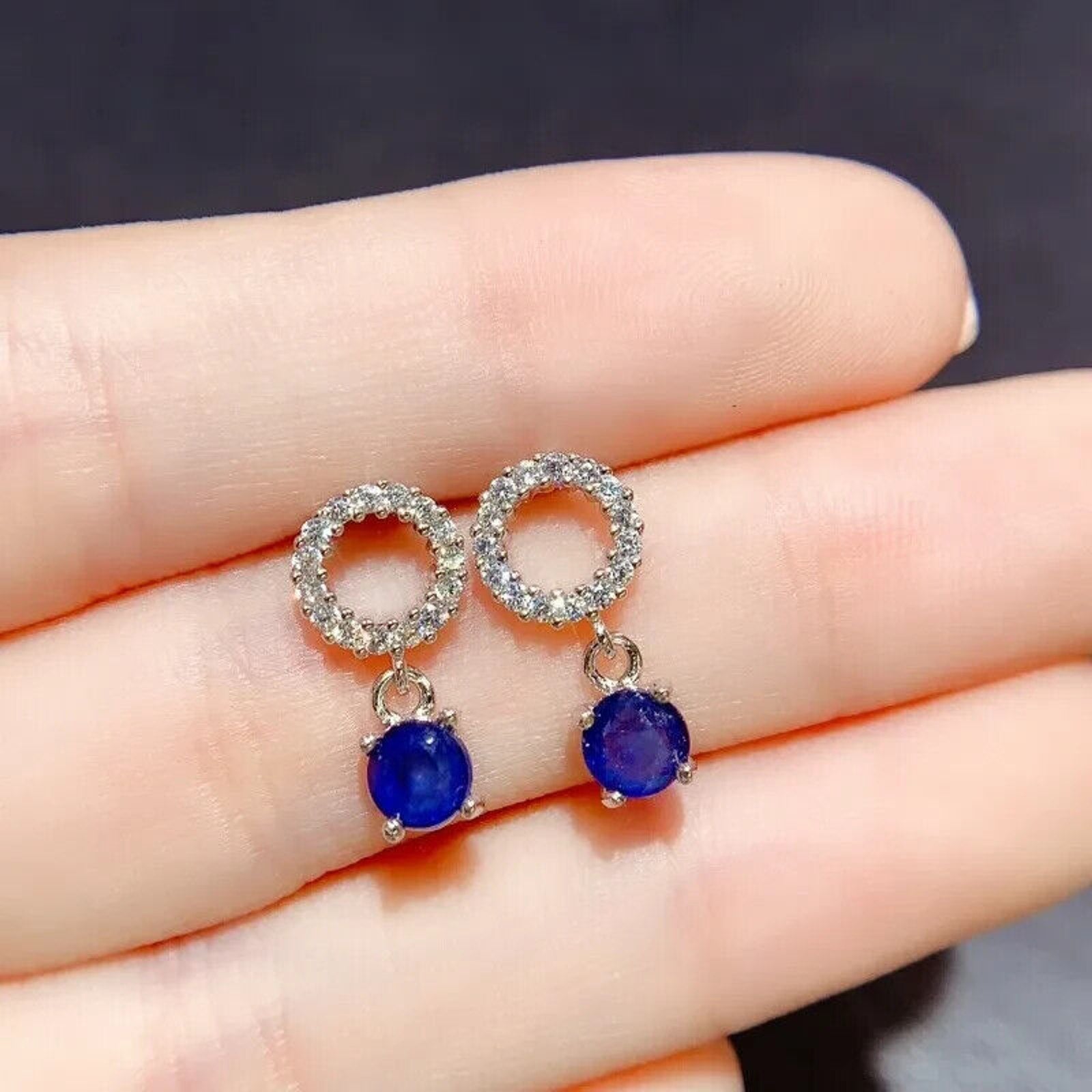 Small Sapphire, Sapphire Earrings, Natural Sapphire Stud Earrings, Sapphire Stud Earrings, Sterling Silver Sapphire Earrings, Sapphire, Natural Sapphire Earrings, 925 Sterling Silver, Blue Sapphire Earrings, Natural Blue Sapphire Earrings, Natural Blue Sapphire, Blue Sapphire, Bright Blue Sapphire, 925 Sterling Silver, Sapphire Earrings, Dainty, Dainty Stud Earrings, Dainty Sapphire Earrings, Women’s Sapphire Earrings, Anniversary Gift Sapphire, Sapphire September Birthstone, September Birthstone Sapphire