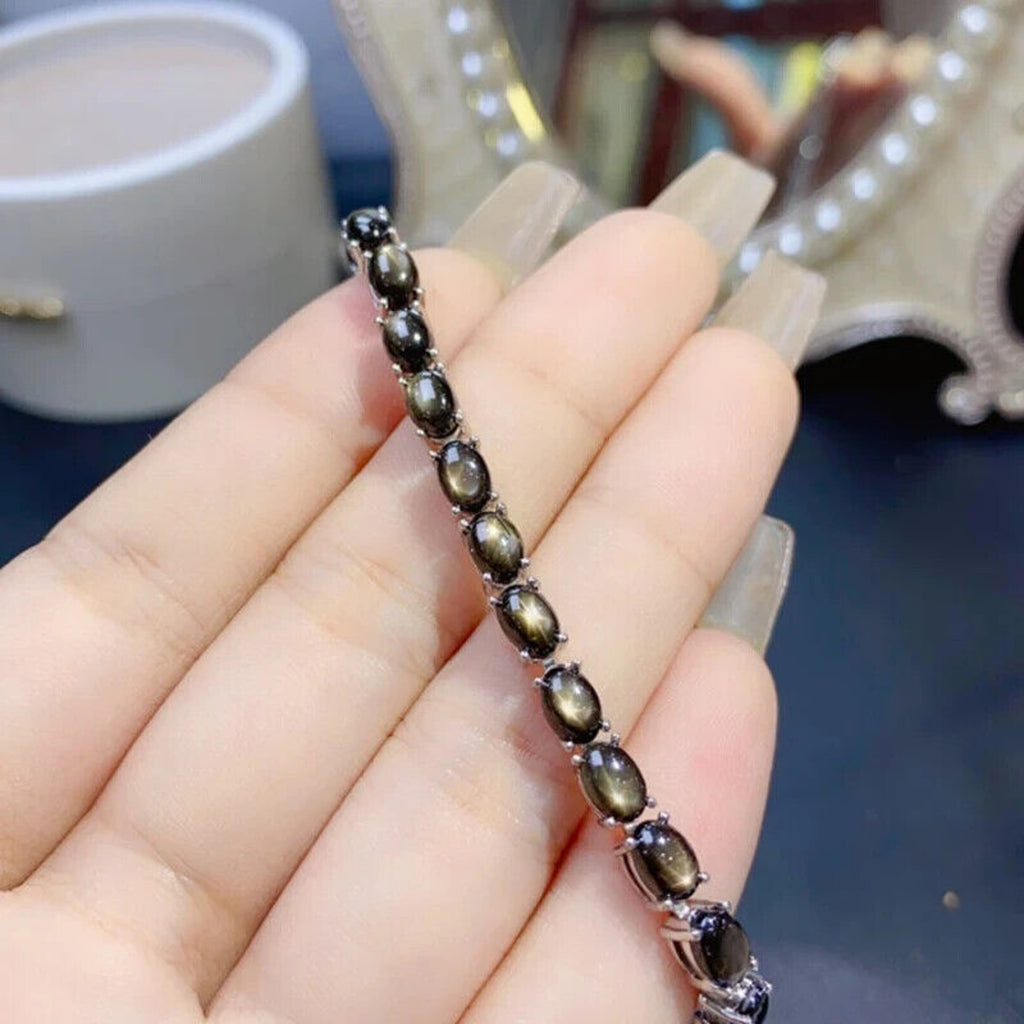 Star Sapphire Bracelet, Star Sapphire Tennis Bracelet, Star Light Sapphire