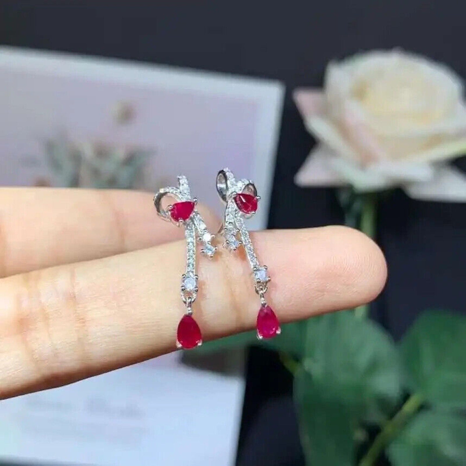 Natural Ruby Earrings, Ruby Earrings, Burma Ruby, Natural Ruby, Ruby, 925 Sterling Silver, Ruby Earrings, natural Ruby, Natural Ruby Jewelry, July Birthstone, July Birthstone Ruby, Natural Ruby Earrings, Sterling Silver Ruby Earrings, Genuine Ruby, Authentic Ruby, Burma Ruby, Ruby Gemstone, Genuine Ruby