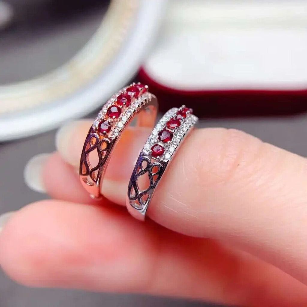 Ruby Ring, Ruby Band Ring, Natural Ruby, Natural Ruby Ring, Sterling Silver Ruby Ring, Ruby Ring 925 Sterling Silver, Natural Ruby Rings, Ruby Ring For Women, Ruby Engagement Ring, Burma Ruby, Mozambique Ruby, Myanmar Ruby, Mined Ruby, Genuine Ruby, July Birthstone Ruby, Ruby Jewelry, Natural Ruby Jewelry, Ruby Jewelry For Women, Women’s Ruby Ring’s, Burma Ruby Ring