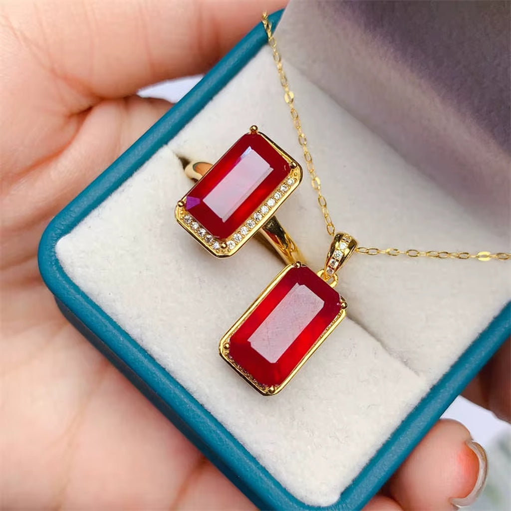 Ruby Jewelry Set, Ruby Earrings, Ruby Necklace, Ruby Pendant, Matching Ruby Earrings and Necklace, Ruby Ring, Ruby Band Ring, Natural Ruby, Natural Ruby Ring, Sterling Silver Ruby Ring, Ruby Ring 925 Sterling Silver, Natural Ruby Rings, Ruby Ring For Women, Ruby Engagement Ring, Burma Ruby, Mozambique Ruby, Myanmar Ruby, Mined Ruby, Genuine Ruby, July Birthstone Ruby, Ruby Jewelry, Natural Ruby Jewelry, Ruby Jewelry For Women, Women’s Ruby Ring’s, Burma Ruby Ring, Jewelry Set, Emerald Cut Ruby Ring