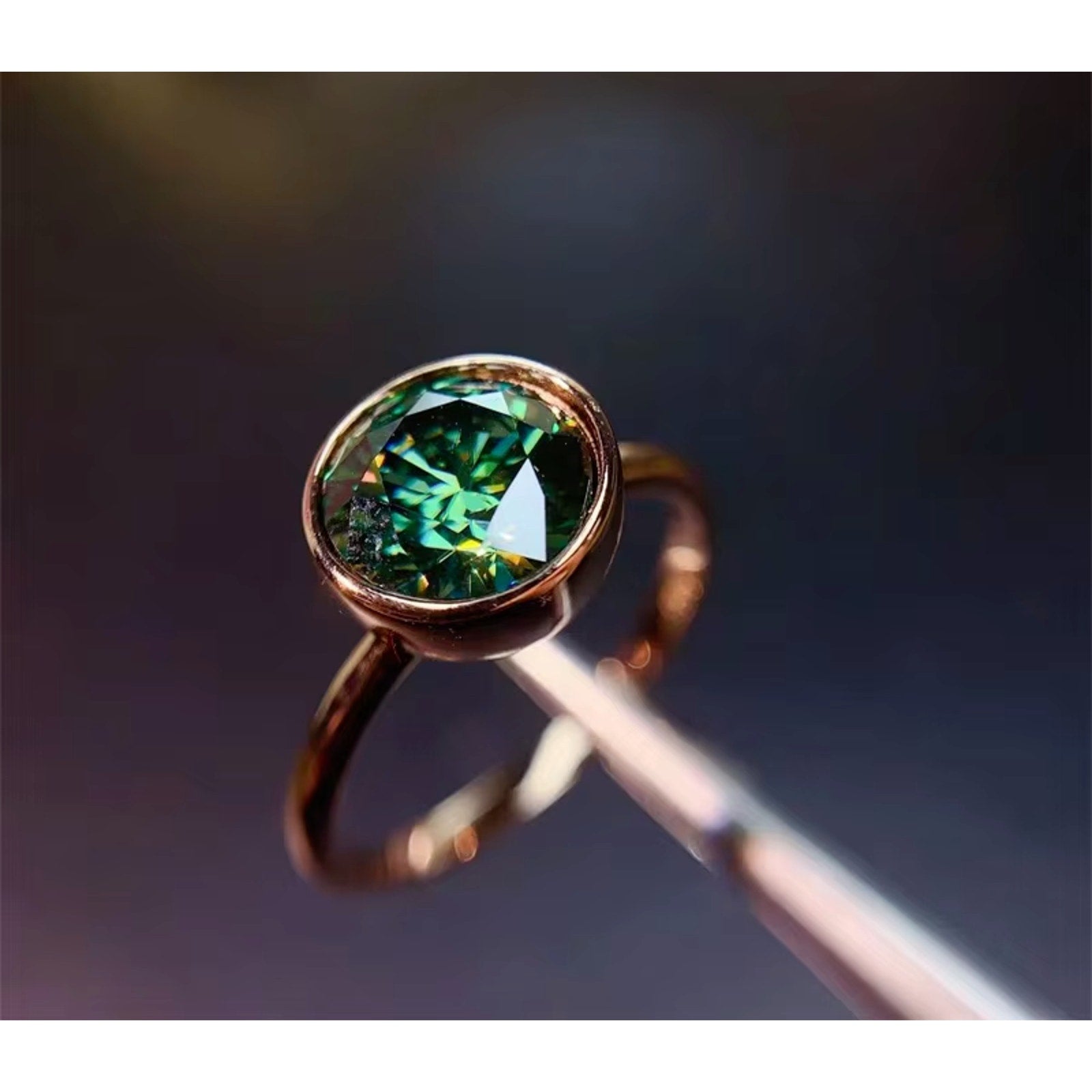 Green Moissanite Ring, 2 Carat Moissanite RIng, Moissanite Ring, Moissanite, VVS1 Miossanite, Gray Moissanite, White Moissanite, Solitaire Moissanite Ring, Round Brilliant Cut Moissanite Ring, Moissanite Ring, Round Brilliant Cut, 5 Carat Moissanite Ring, Moissanite Jewelry