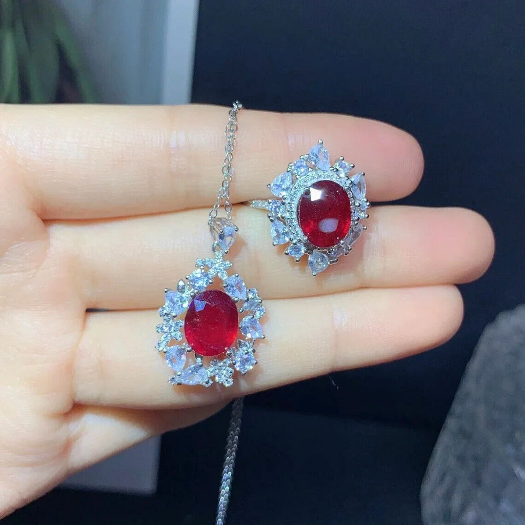 Ruby Ring, Ruby Jewelry Set, Natural Ruby Ring, Ruby Necklace, Natural Ruby Necklace, 25 Sterling Silver, Sterling Silver Ruby Necklace, Natural Ruby Pendant Necklace, Dainty Ruby Necklace, Dainty Ruby Jewelry, Natural Ruby Jewelry, Sterling Silver Ruby Jewelry, Ruby Jewelry For Women, Women's Ruby Necklace, Ruby Necklace, Ruby Choker Necklace, Natural Ruby Chain Necklace, Ruby Choker Necklace, Ruby Pendant Necklace
