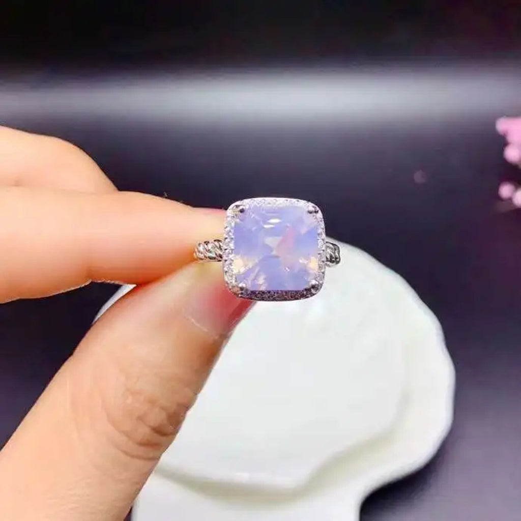 Lavender Amethyst Jewelry Set, Natural Amethyst Jewelry For Women