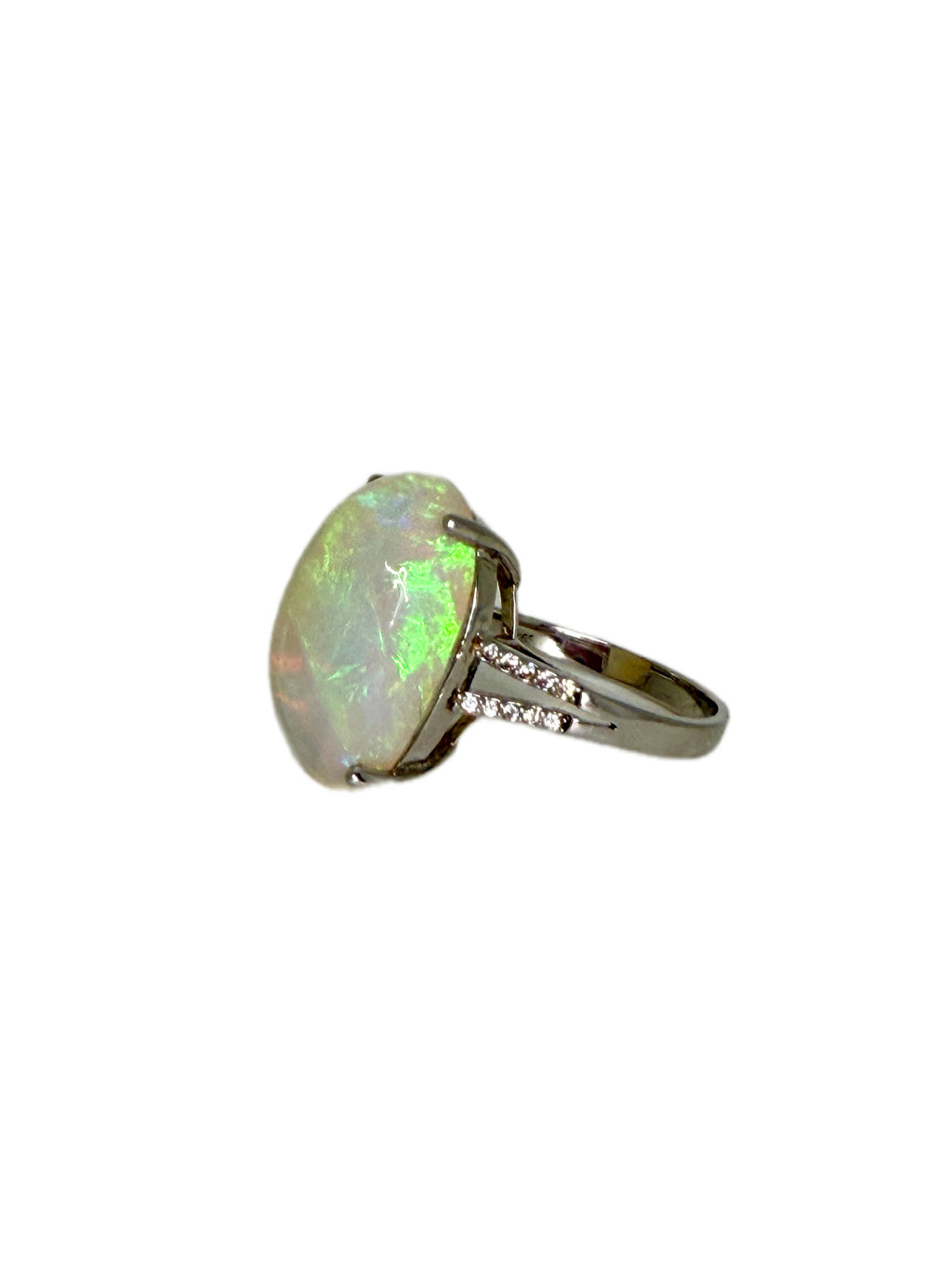Custom Large Australian Fire Opal Ring or Pendant