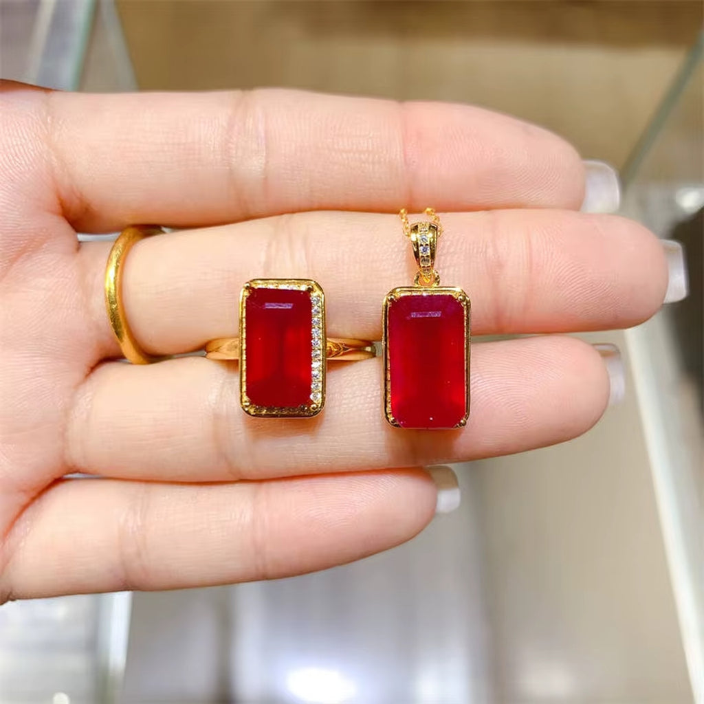 Ruby Jewelry Set, Ruby Earrings, Ruby Necklace, Ruby Pendant, Matching Ruby Earrings and Necklace, Ruby Ring, Ruby Band Ring, Natural Ruby, Natural Ruby Ring, Sterling Silver Ruby Ring, Ruby Ring 925 Sterling Silver, Natural Ruby Rings, Ruby Ring For Women, Ruby Engagement Ring, Burma Ruby, Mozambique Ruby, Myanmar Ruby, Mined Ruby, Genuine Ruby, July Birthstone Ruby, Ruby Jewelry, Natural Ruby Jewelry, Ruby Jewelry For Women, Women’s Ruby Ring’s, Burma Ruby Ring, Jewelry Set, Emerald Cut Ruby Ring